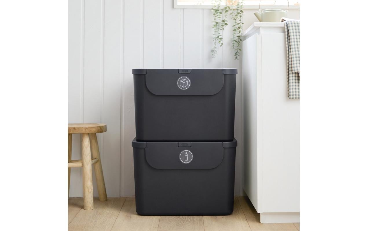 ROTHO Mülleimer »Rotho Recyclingbehälter ALBULA 2 tlg. 110 l« 2 Behälter