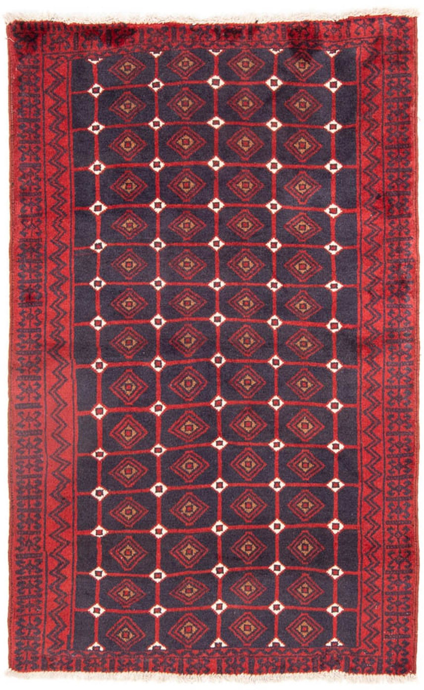 Image of morgenland Hochflor-Läufer »Belutsch Durchgemustert Rosso 177 x 106 cm«, rechteckig, 0,8 mm Höhe, Handgeknüpft bei Ackermann Versand Schweiz