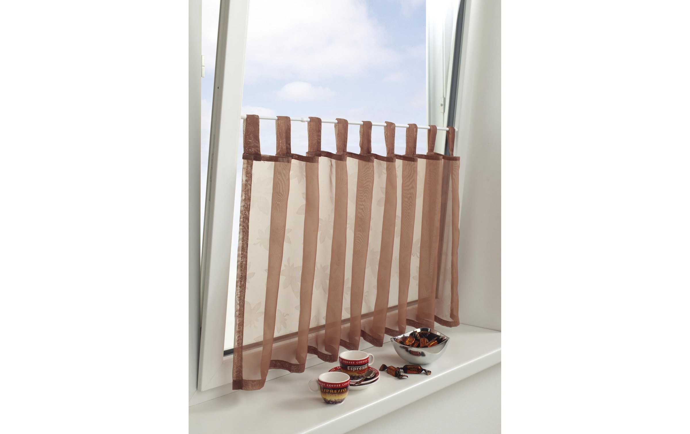 GARDINIA Gardinenstange »90-120 cm, Ø 8 mm Weiss, 2 Stück«