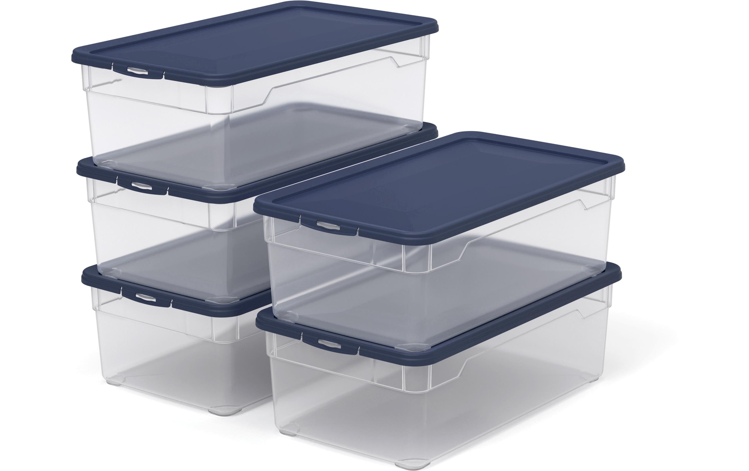 Image of ROTHO Aufbewahrungsbox "CLEAR Blau, 5 tlg."