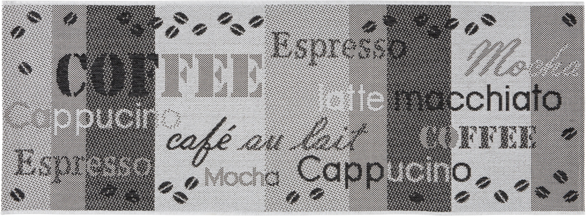 Image of Andiamo Küchenläufer »ARIZONA 1«, rechteckig, 5 mm Höhe, Flachgewebe, Motiv Kaffee, mit Schriftzug, In- und Outdoor geeignet, Küche bei Ackermann Versand Schweiz