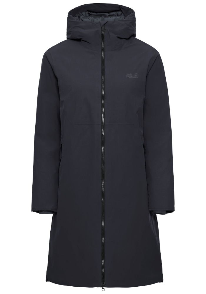 Jack Wolfskin Manteau en duvet »FIORA BAY COAT W RDS« Pour activités sportives de plein air et randonnée, coupe longue