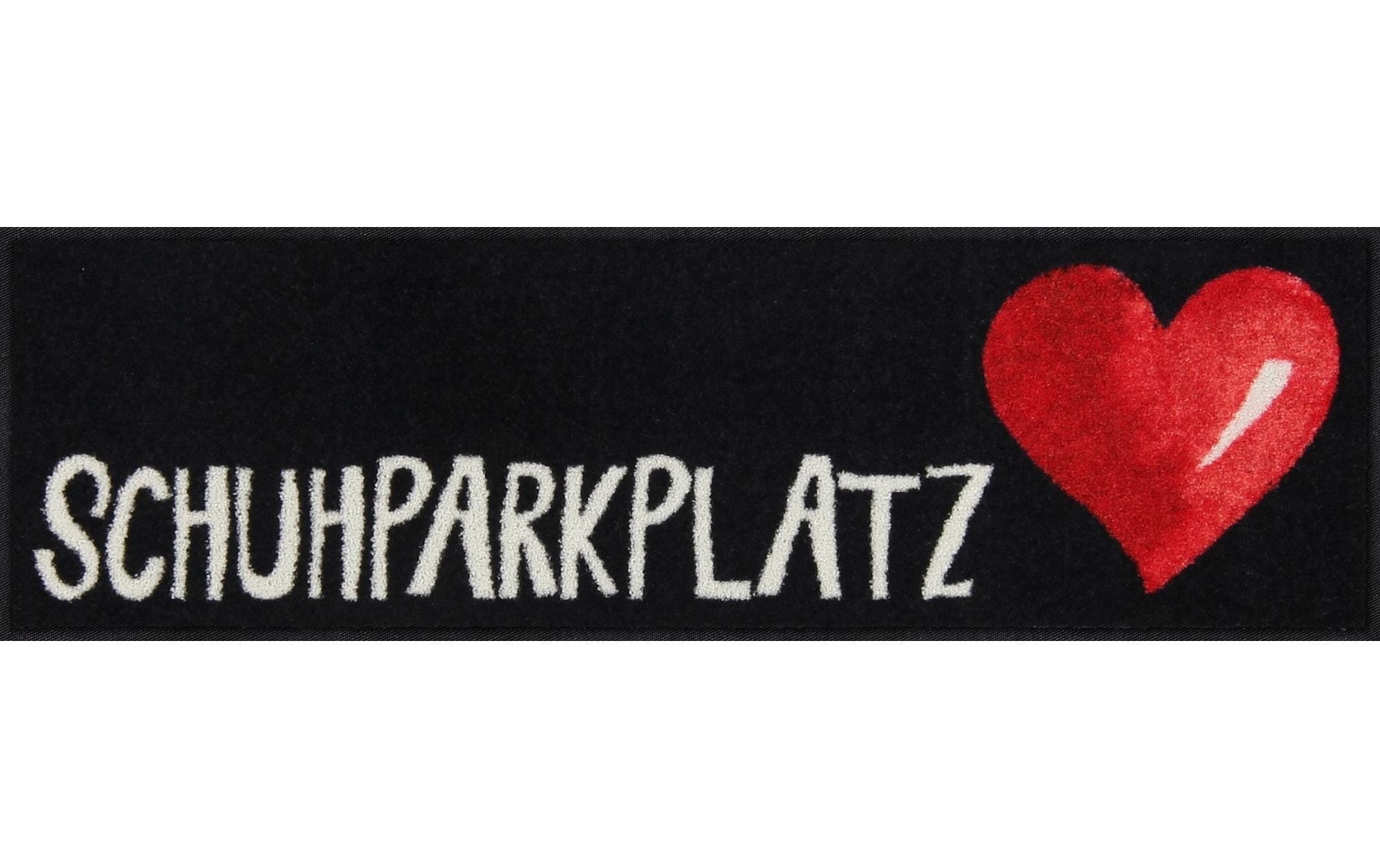 Image of Fussmatte "Salonlöwe Schuhparkplatz Herz 30 cm x 100 cm"
