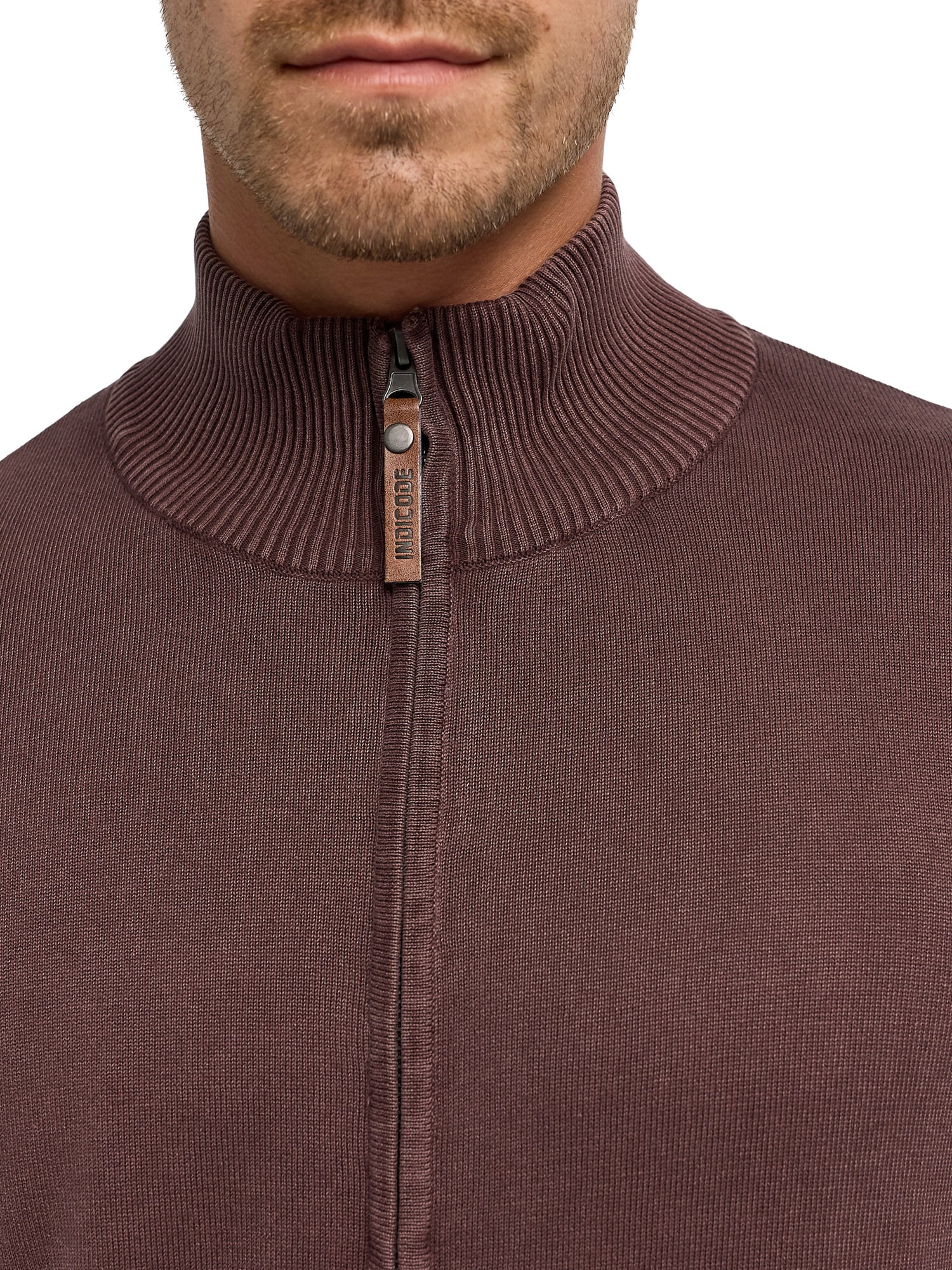 Indicode Veste en tricot »INArkmill cardigan« coton, coupe régulière
