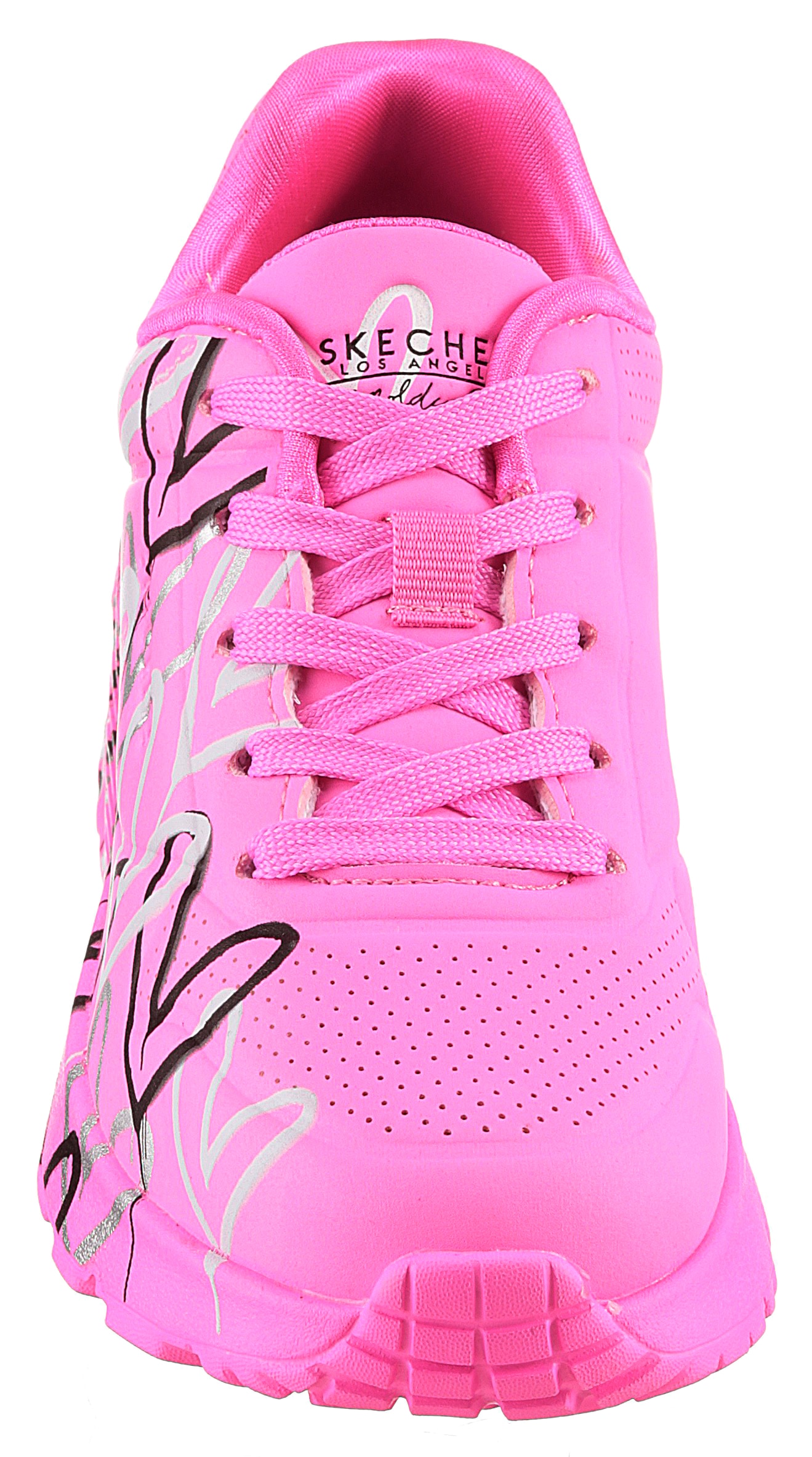 Skechers Sneaker »UNO LITE-METALLIC LOVE«  , Keil,-Schnürschuh, Skech-Air Funktion, Grössenschablone zum Download