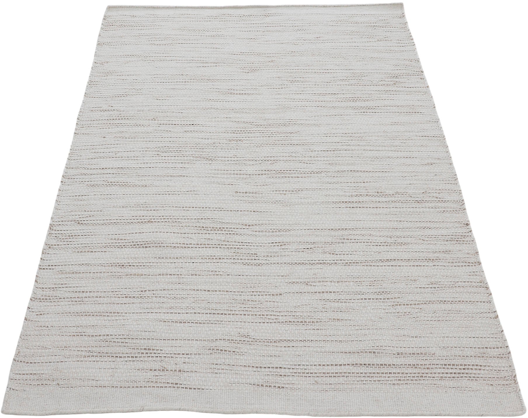 carpetfine Wollteppich »Mona«, rechteckig, 5 mm Höhe, Wolle, Wendeteppich aus Wolle/Baumwolle, Wohnzimmer