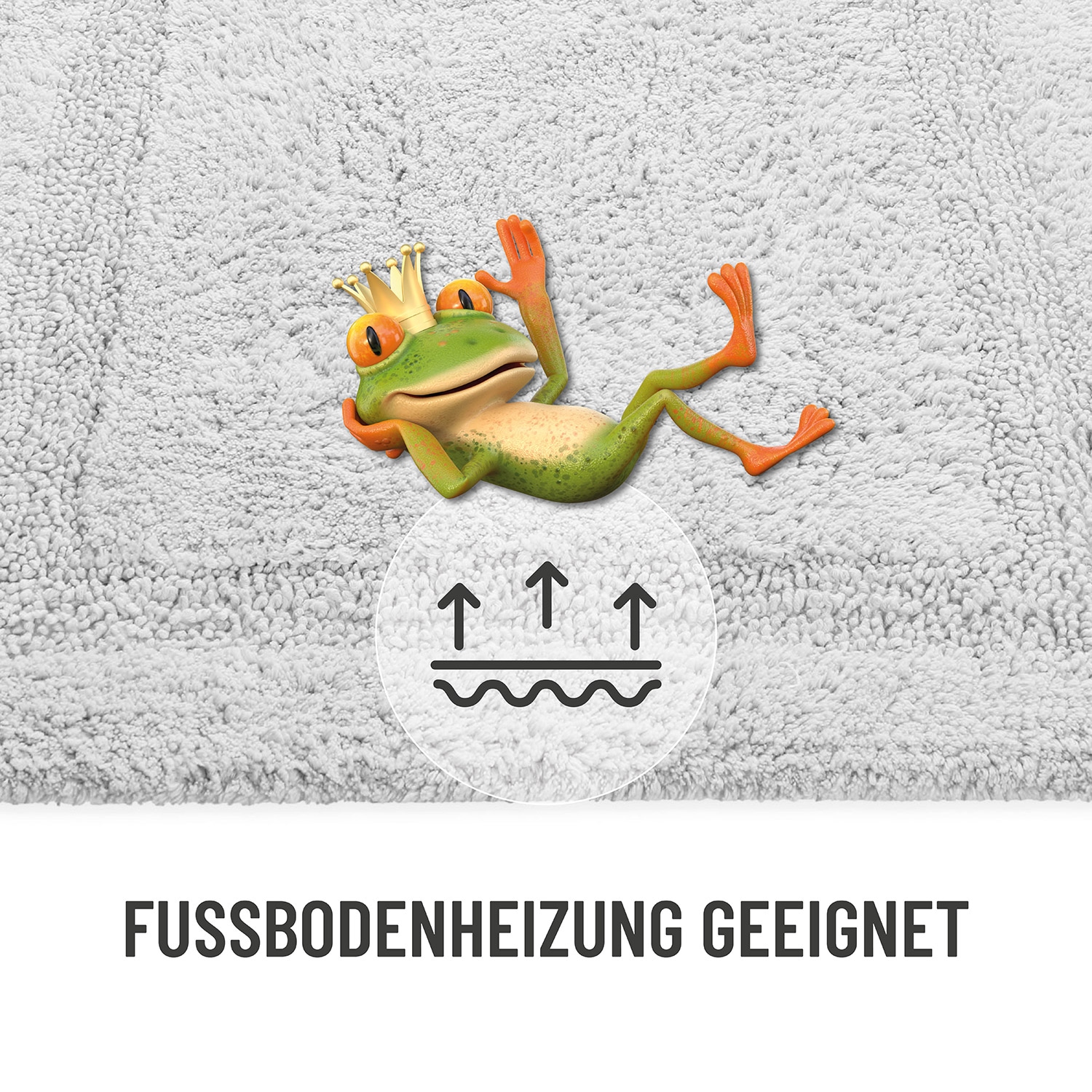 Wecon home Basics Badematte »Knut« Höhe 20 mm waschbar, rutschfest, strapazierfähig, pflegeleicht, Bordüre, weich