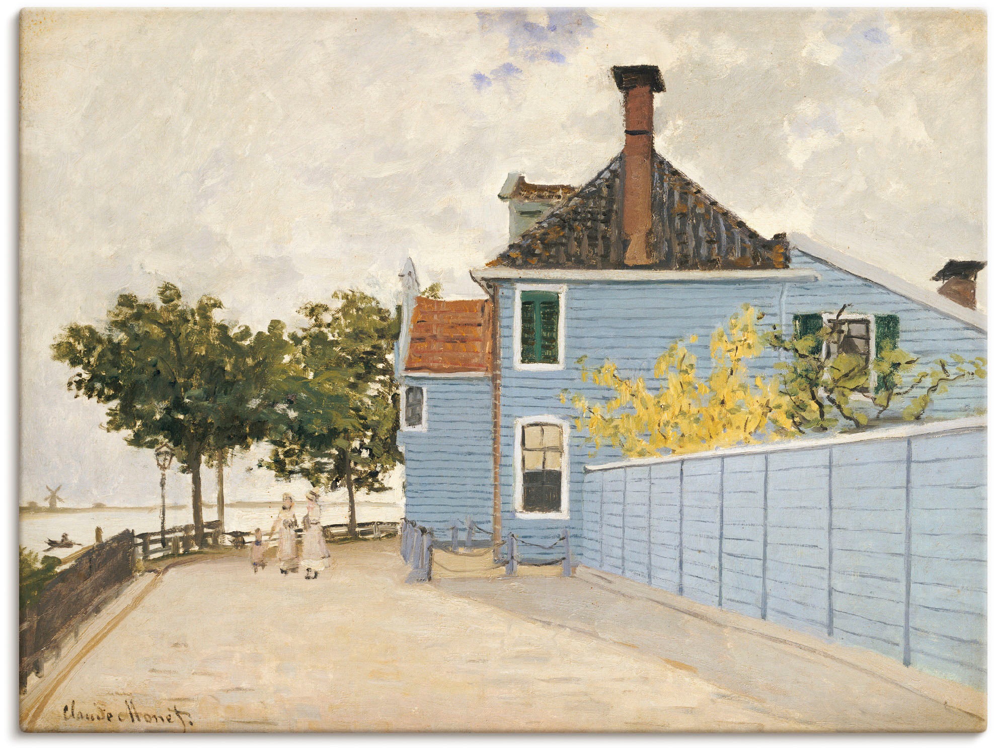 Image of Artland Wandbild »Das blaue Haus Zaandam«, Gebäude, (1 St.), in vielen Grössen & Produktarten - Alubild / Outdoorbild für den Aussenbereich, Leinwandbild, Poster, Wandaufkleber / Wandtattoo auch für Badezimmer geeignet bei Ackermann Versand Schweiz