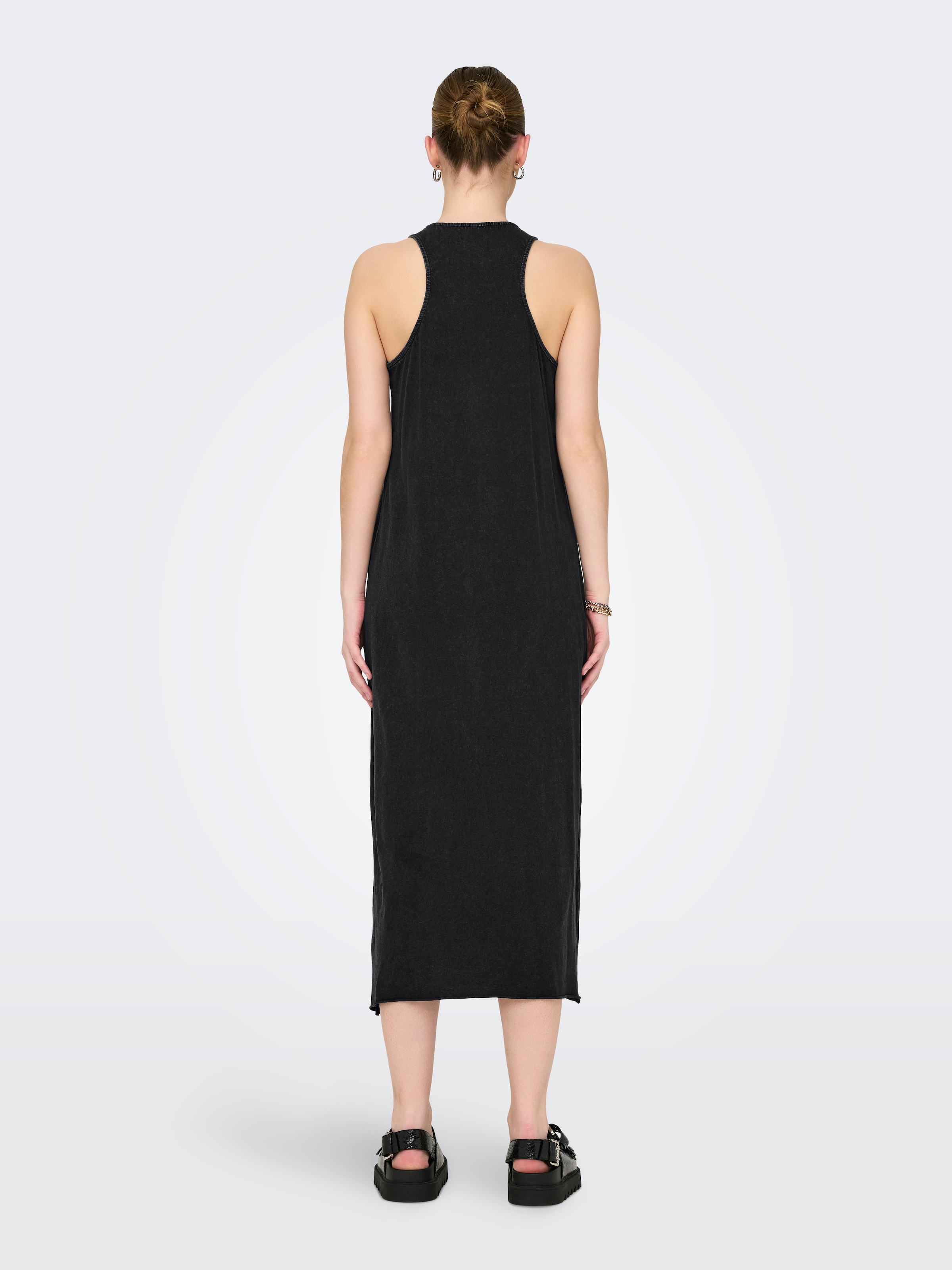 ONLY Robe en jersey »ONLLUCY LIFE S/L DRIVE DRESS BOX JRS« Baumwolle, regular fit, Rundhals, Frontdruck