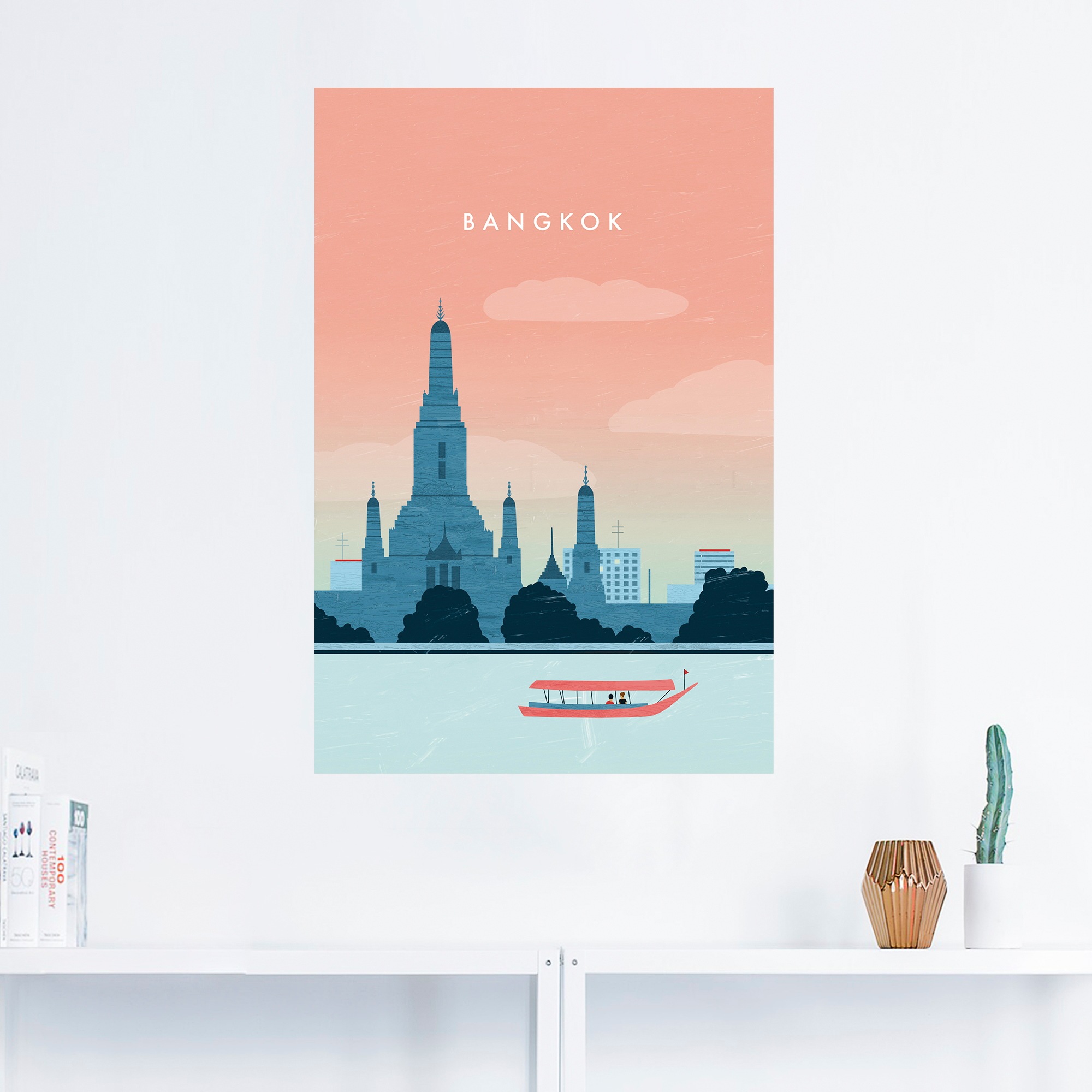 Artland Wandbild "Bangkok" 1 Stk. tlg. als Alubild, Leinwandbild, Poster, Wandaufkleber in verschied. Größen