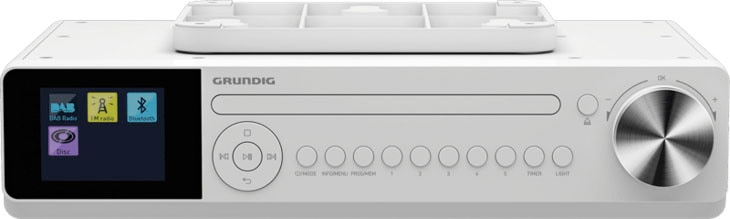 Grundig Küchen-Radio »DKR 2000 DAB+ RDS (DAB+)-FM-Tuner-FM-Tuner (Bluetooth CD«, BT W) Digitalradio 6 mit