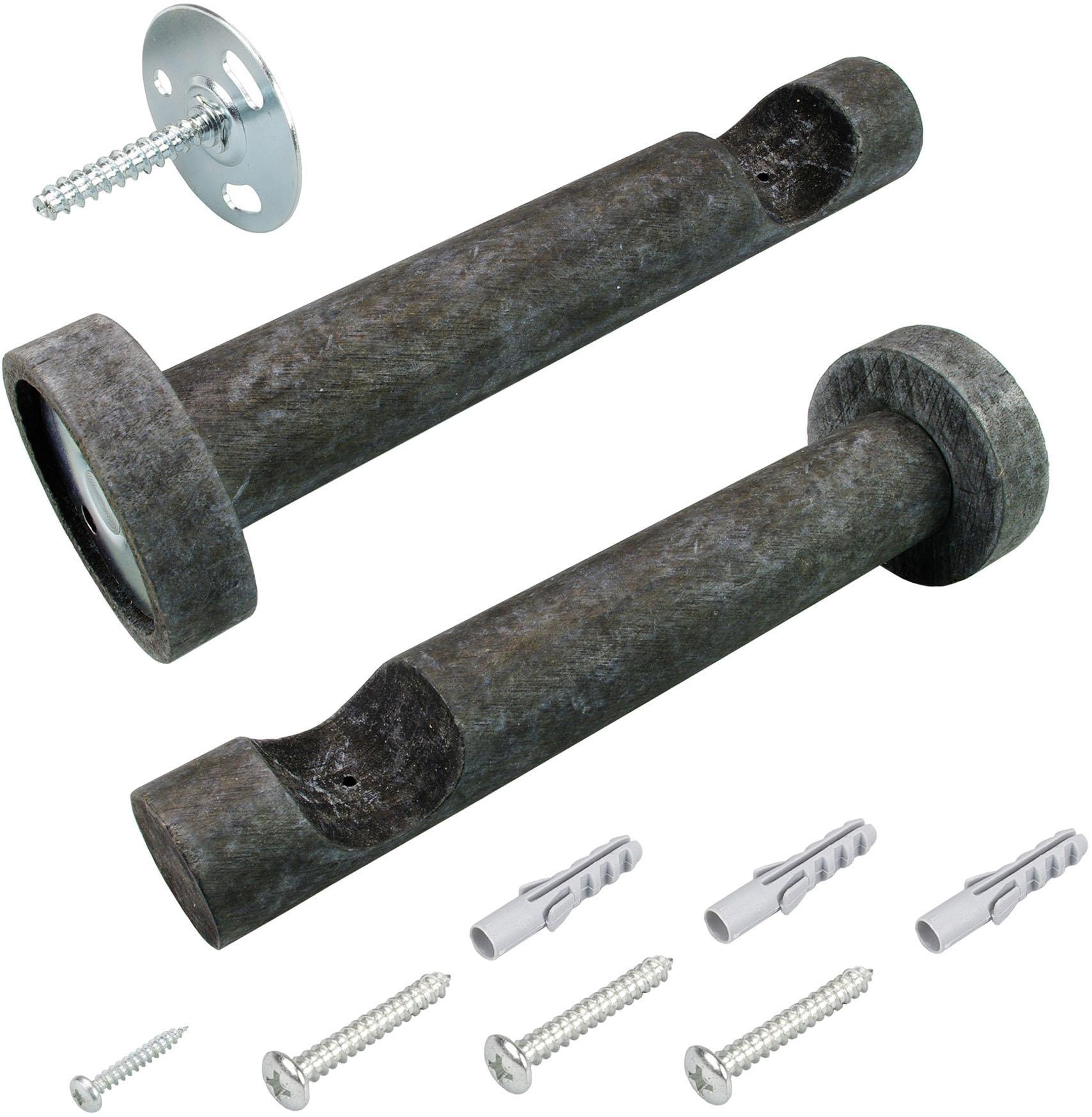 Liedeco Tringle à rideaux »Terra Kugel mit Streifen« Ø 28 mm 1 course-läufig Dimension fixe