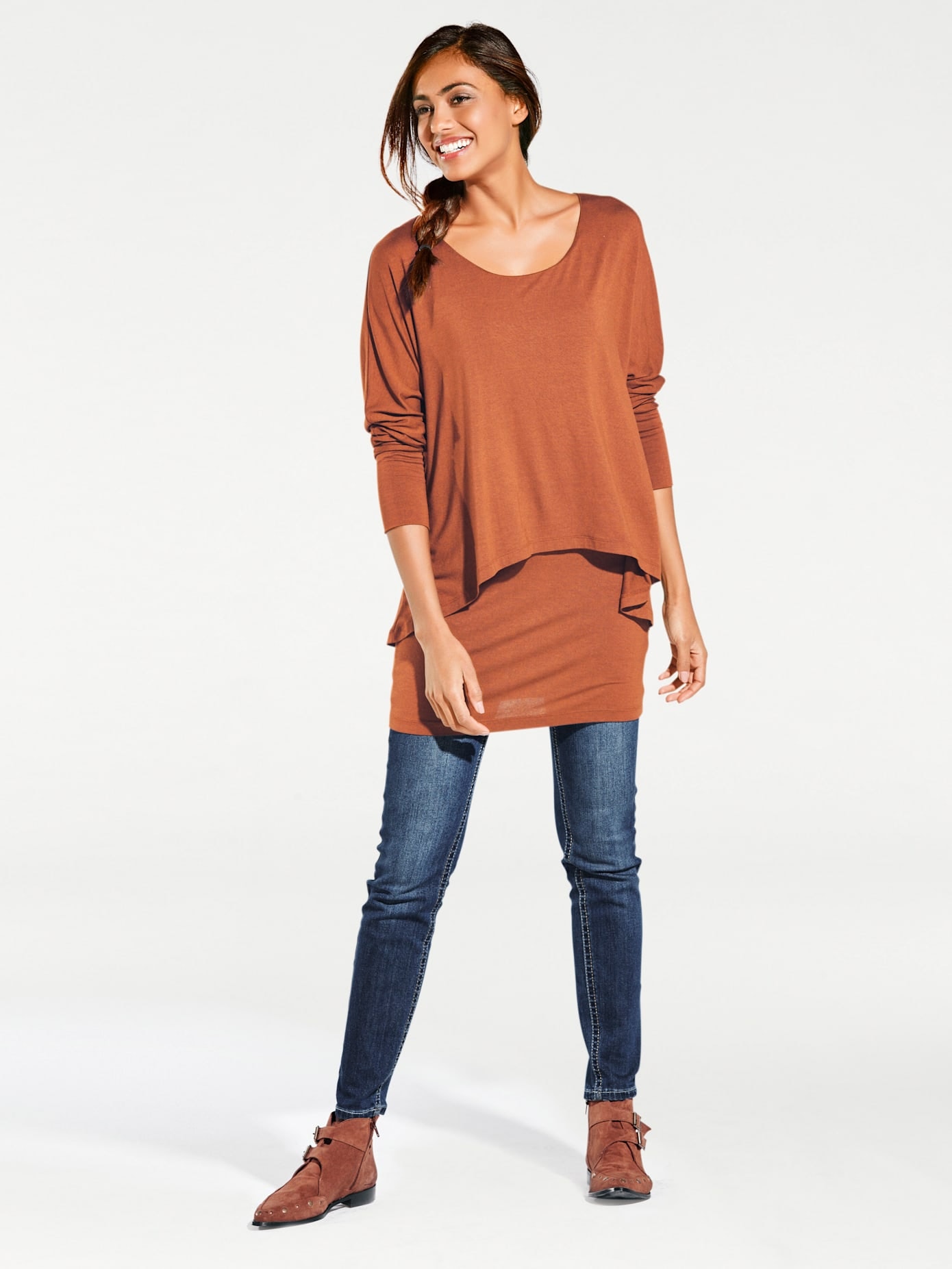 heine Rundhalsshirt "Rundhals-Shirt" 1 Stk.