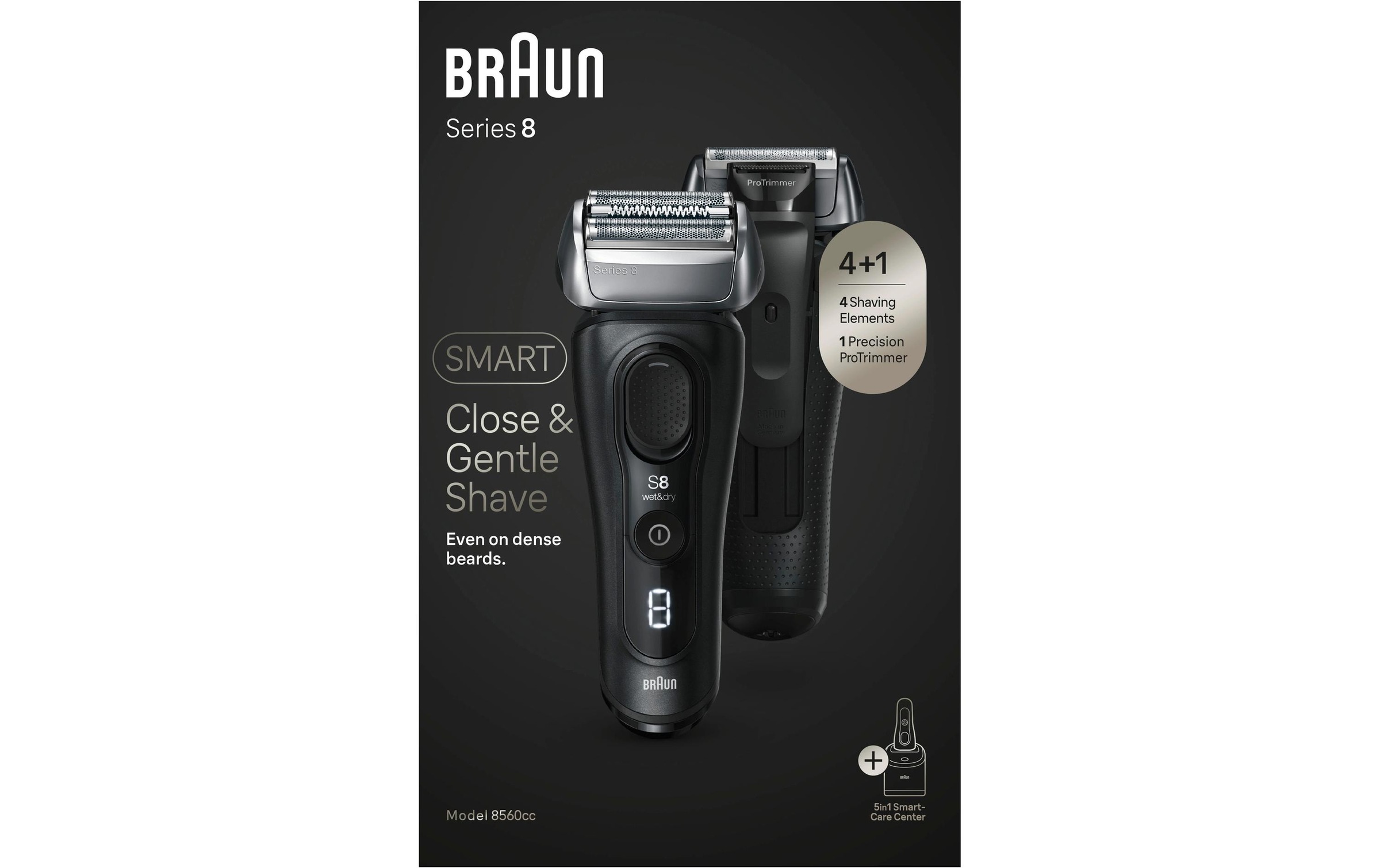 Braun Elektrorasierer »Series 8 8560cc mit Reinigungsstation«