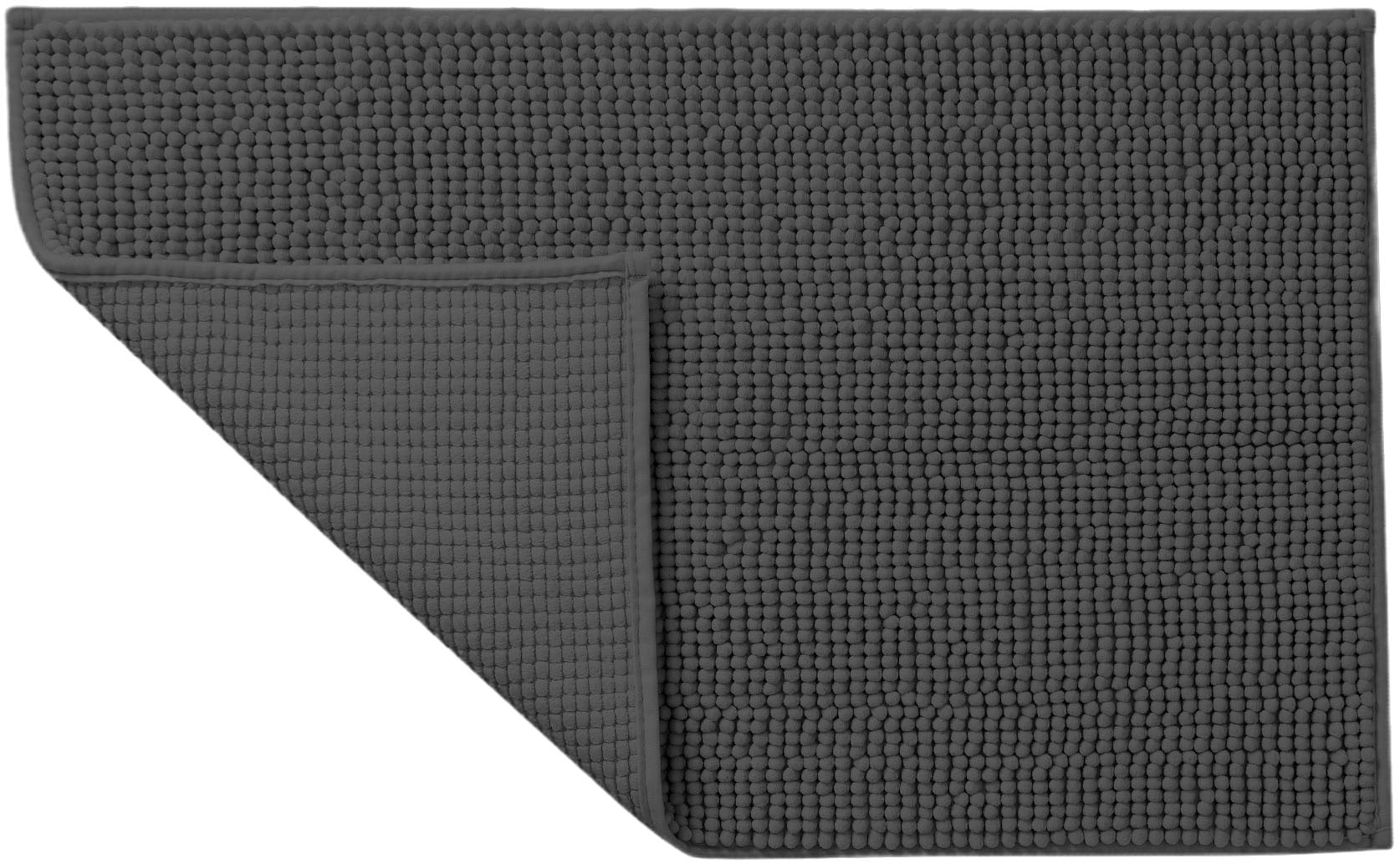 my home Tapis de bain »Vanessa Chenille, Badvorleger, Badezimmer Teppich, Duschvorleger« Höhe 15 mm Uni Farben, besonders weich