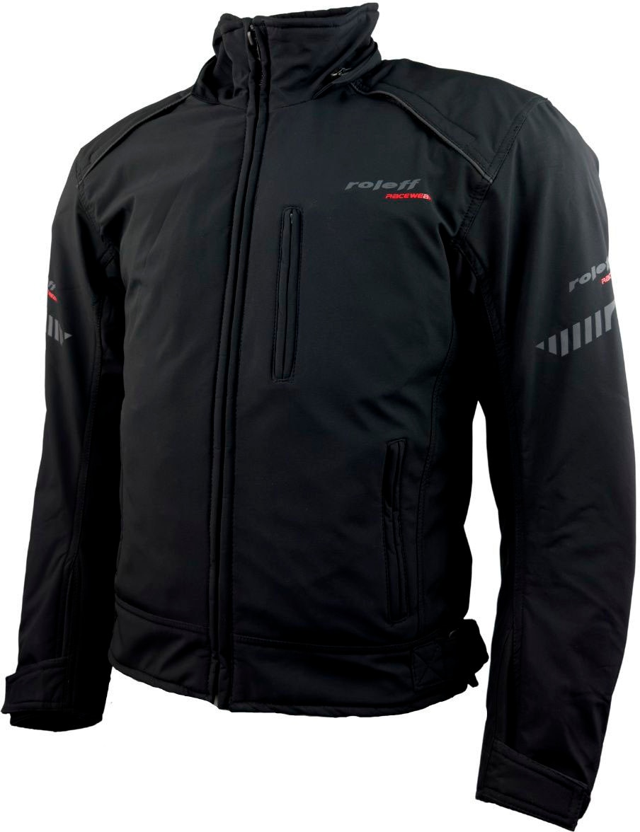 roleff Motorradjacke »Softshell RO 1513«, 7 Taschen, 4 Belüftungslöcher, mit Sicherheitsstreifen