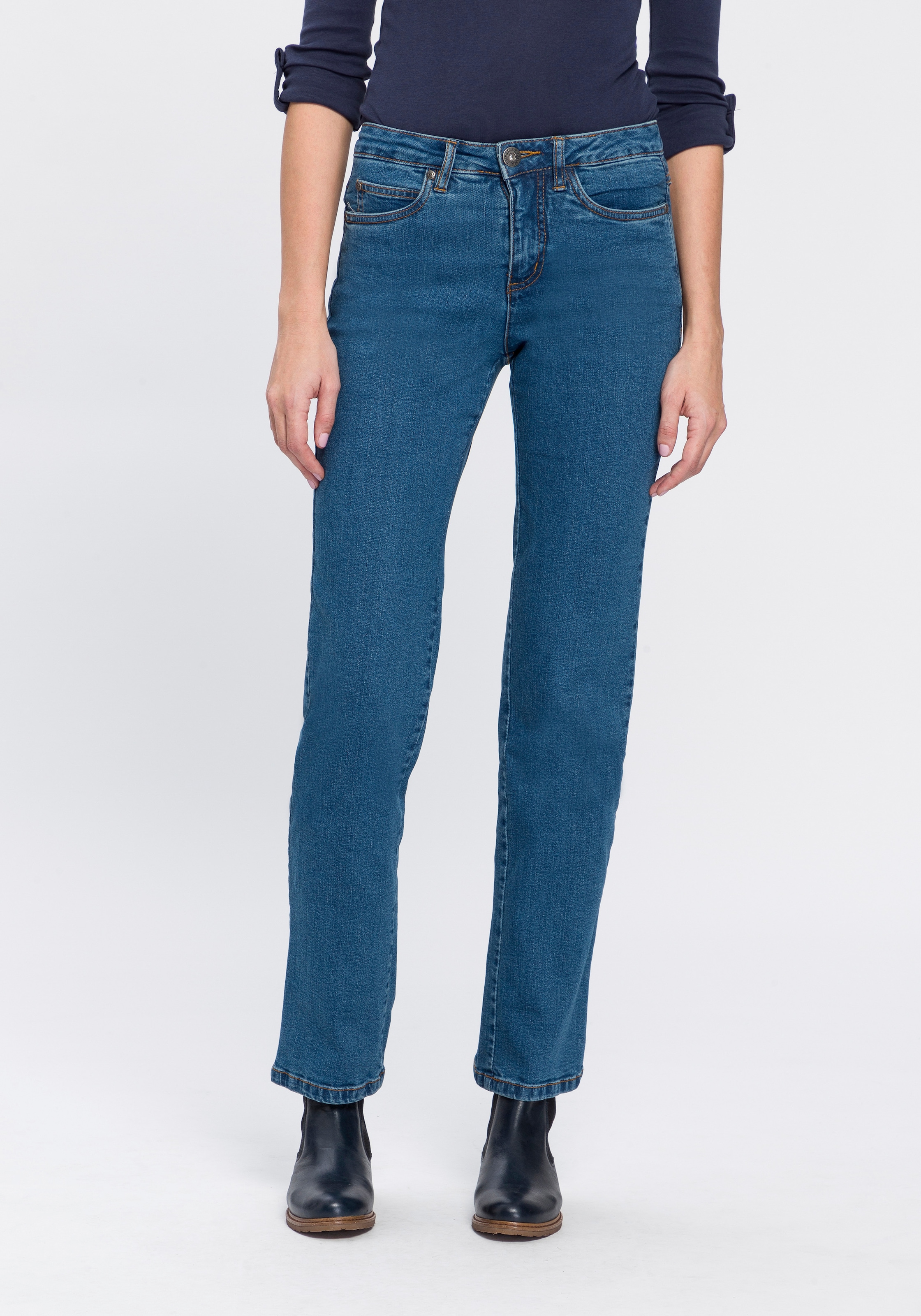 Arizona Gerade High auf »Comfort-Fit«, versandkostenfrei Waist Jeans