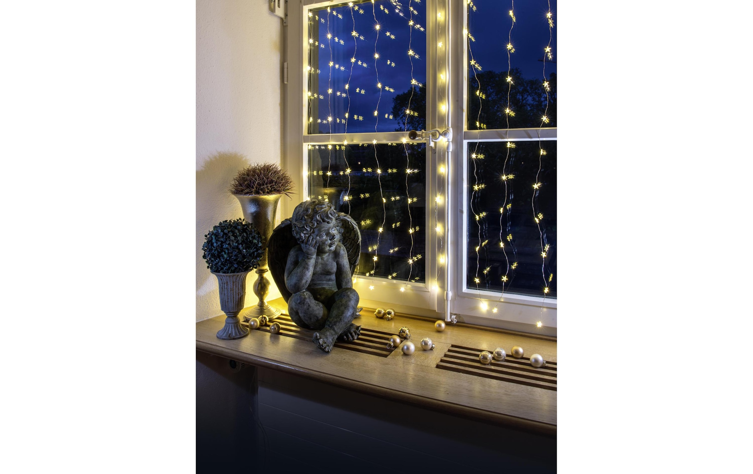 STT LED-Lichtervorhang »LED Angel Hair Curtain« 256 Stk.-flammig