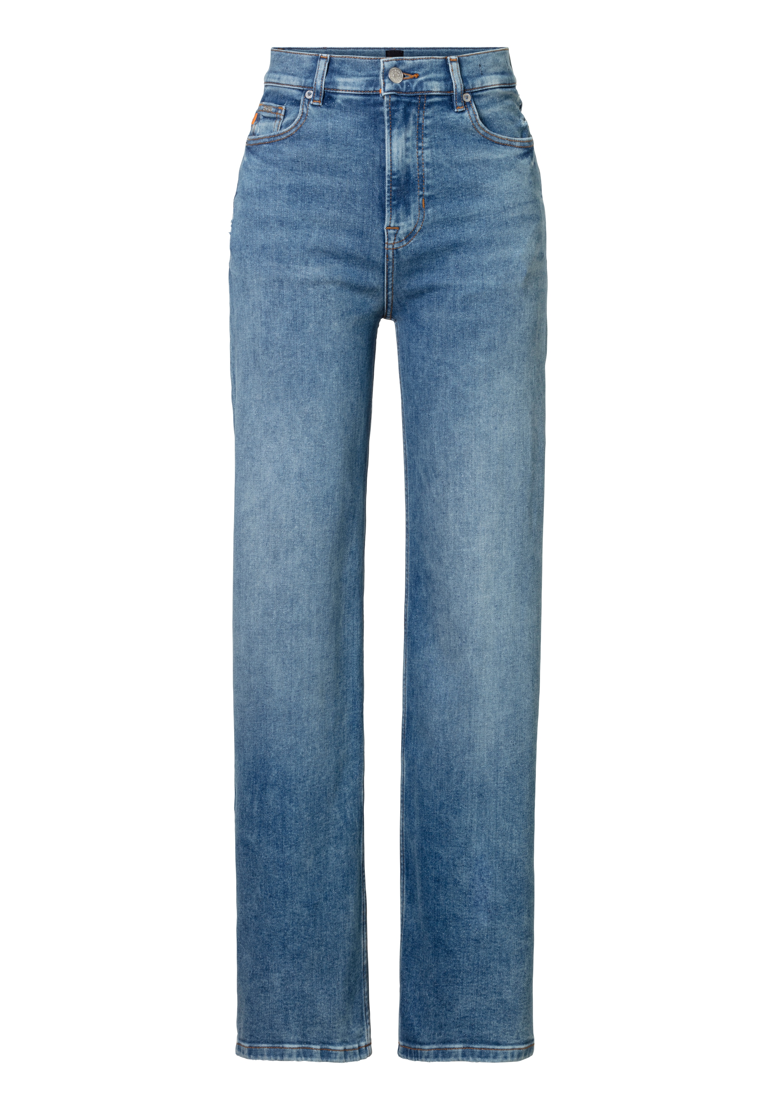 BOSS ORANGE Straight-Jeans »C_MARLENE HR 2.0 Premium Damenmode«, mit BOSS Leder-Badge-BOSS ORANGE 1