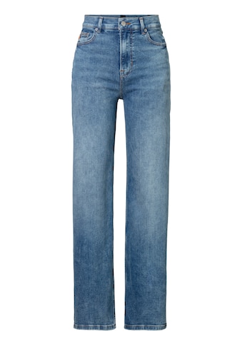 Straight-Jeans »C_MARLENE HR 2.0 Premium Damenmode«, mit BOSS Leder-Badge