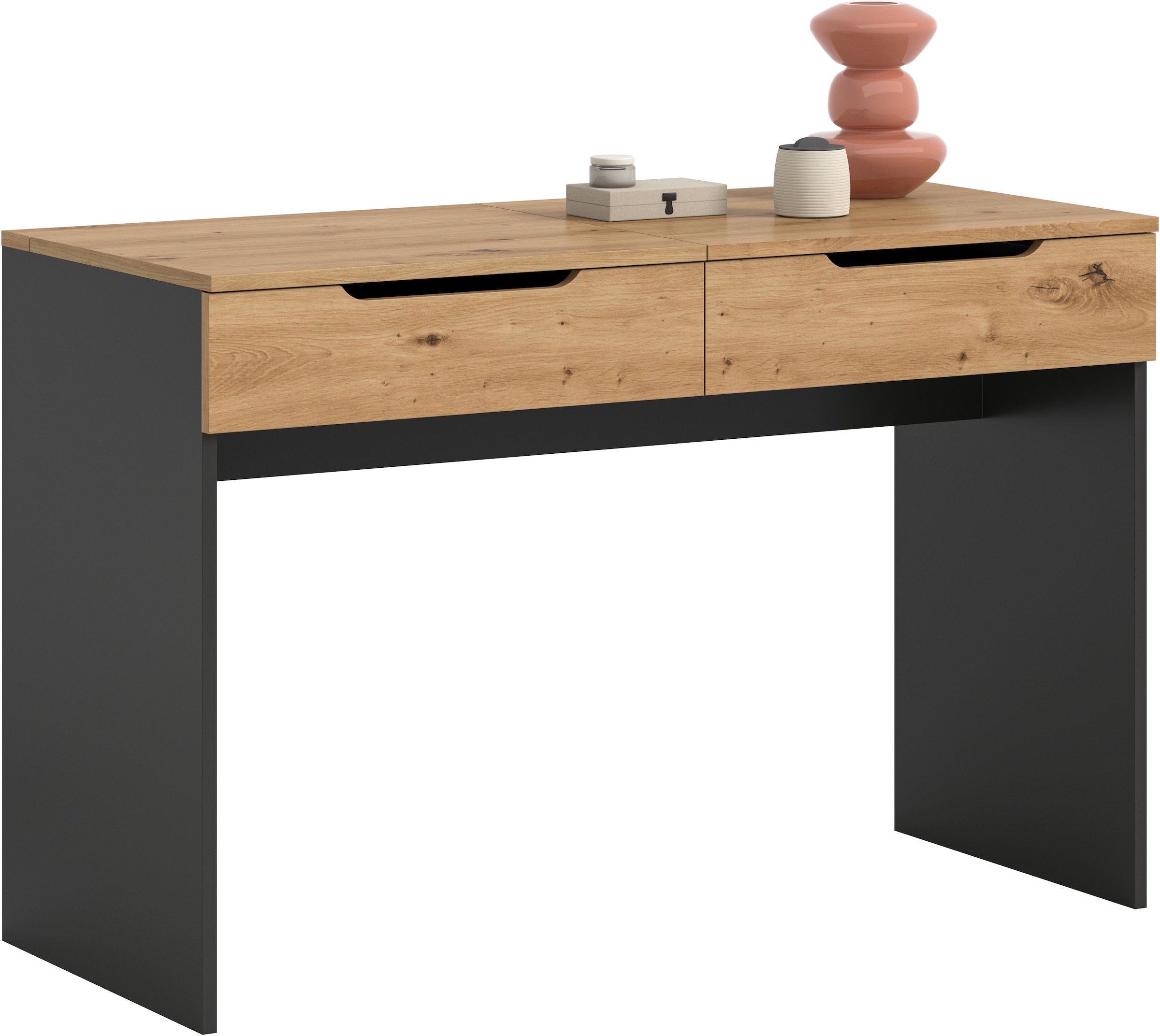 Image of Home affaire Schminktisch "REHAT, TOPSELLER, Breite 115cm, 1 Schubkasten, Klappe inkl. Spiegel" Konsolentisch, Tisch, Klapptisch, Anrichte, Sekretär, Kommode