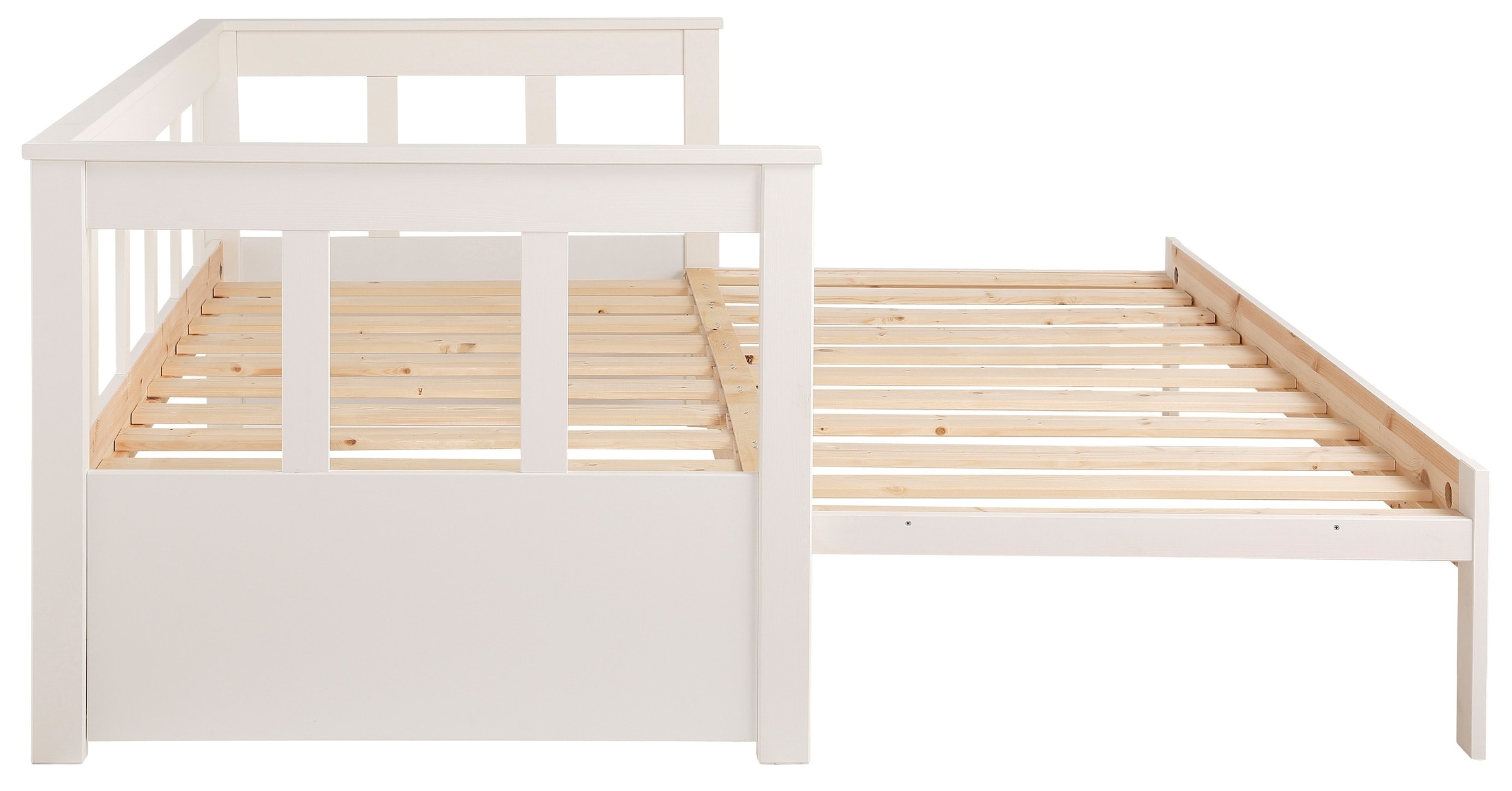 Home affaire Daybett »"AIRA" Kinderbett, Gästebett, Skandi- Design, Schublade optional«, (FSC® zertifiziertes Massivholz), mit ausziehbarer Liegefläche, ideal fürs Jugend- oder Gästezimmer