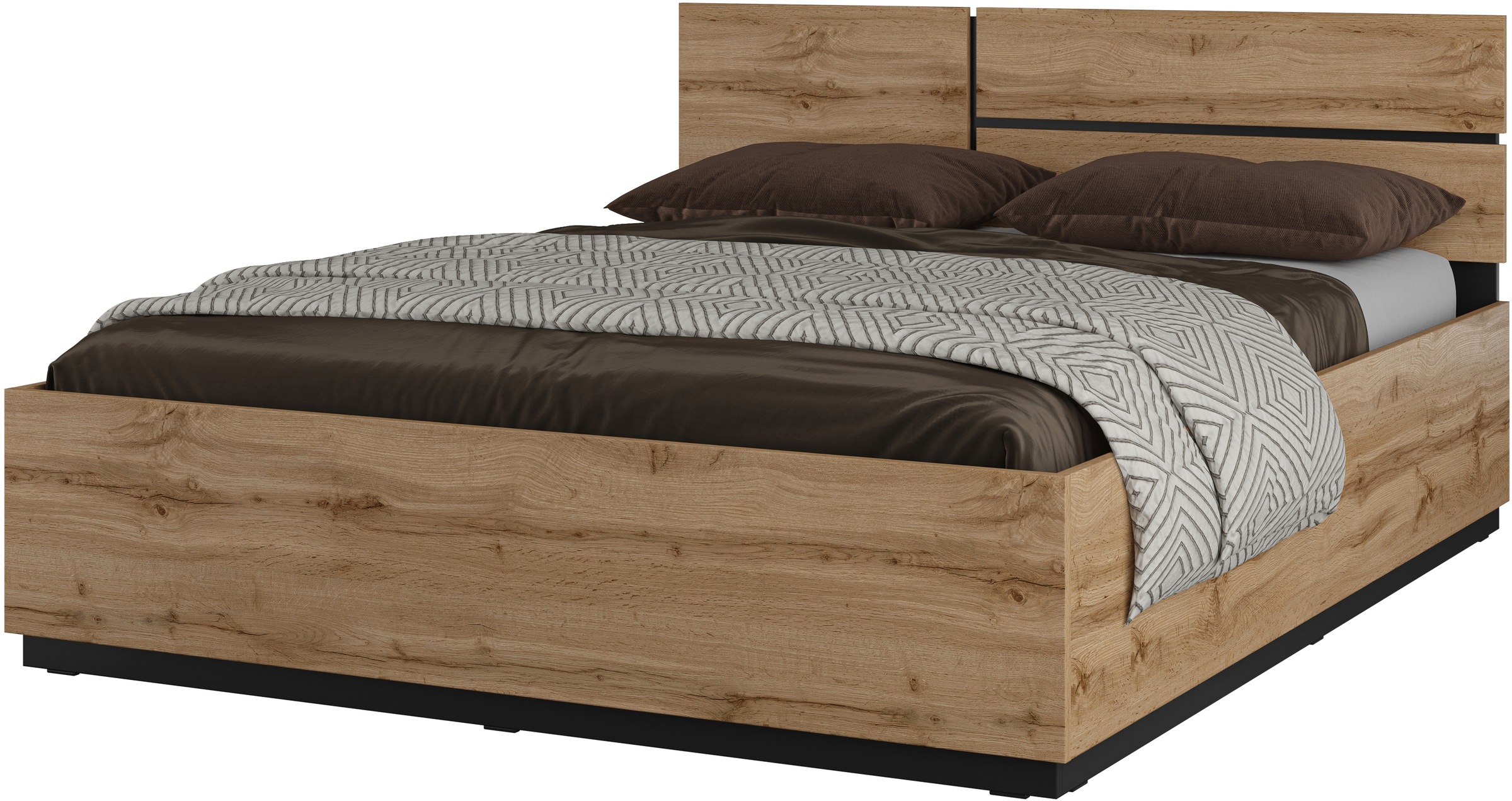 OTTO home Bett "Cross, moderner Bettrahmen" Doppelbett in zwei Grössen, stabiles Bettgestell