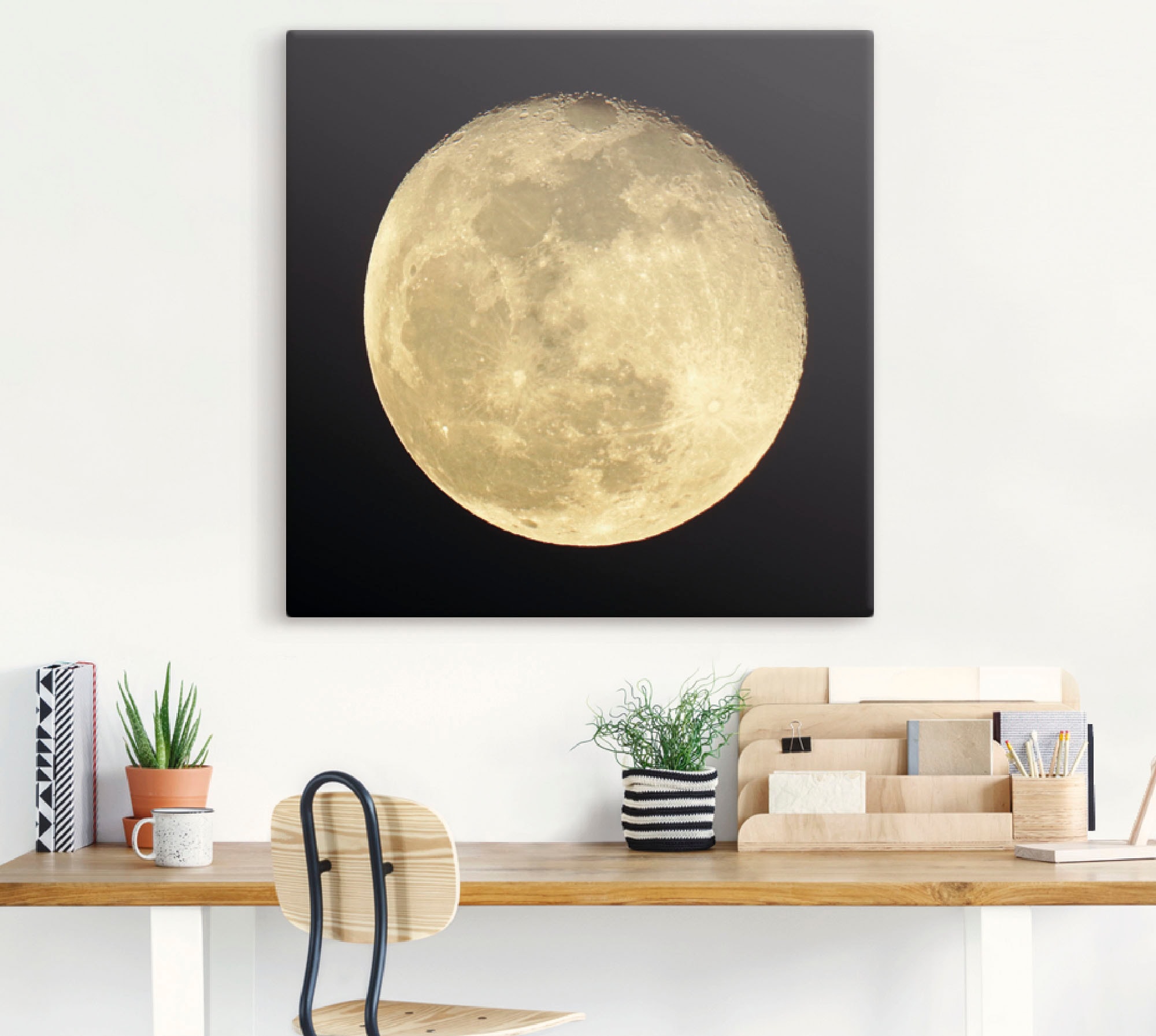 Artland Wandbild »Mond«, Weltraum, (1 St.), als Leinwandbild, Poster, Wandaufkleber in verschied. Grössen