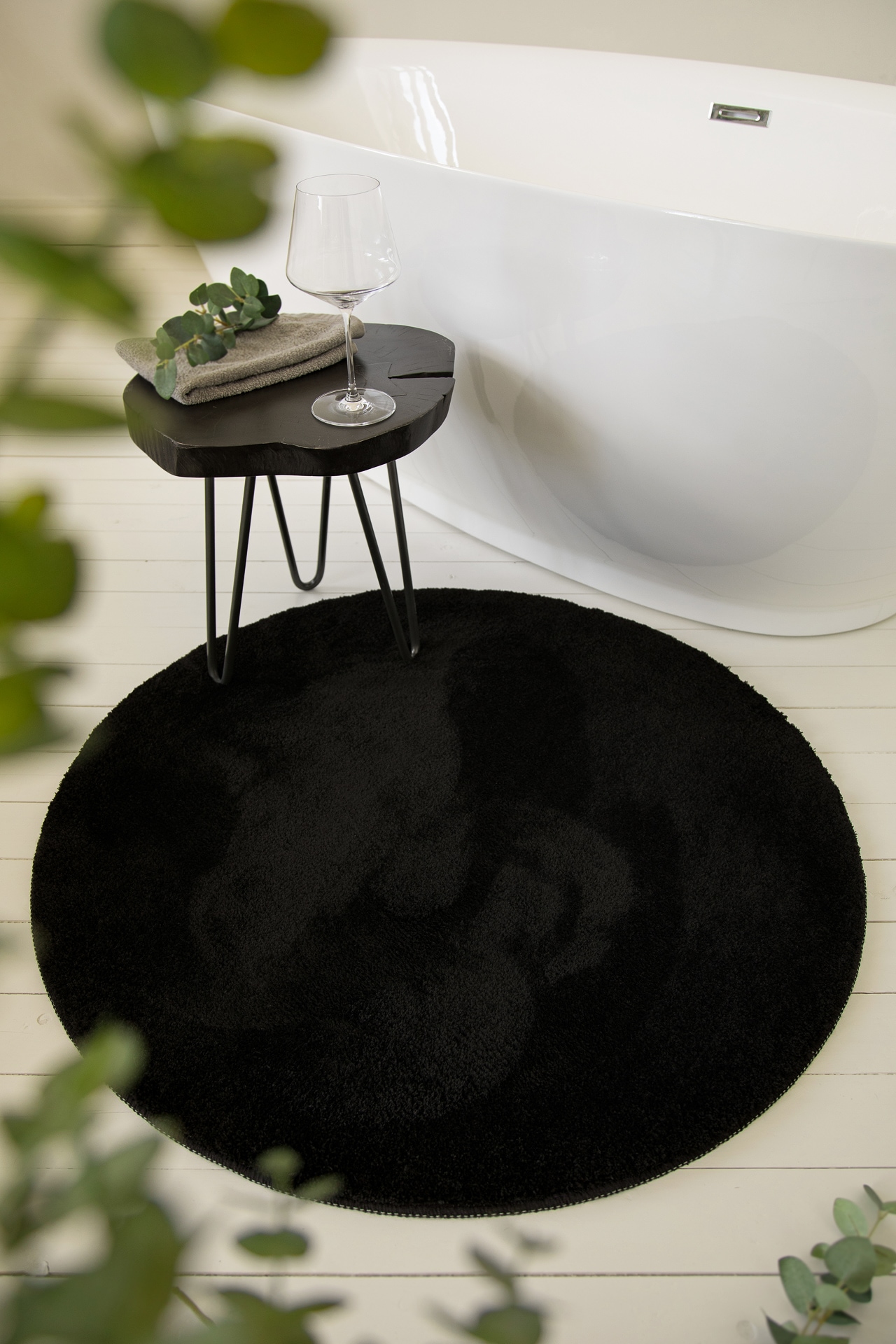 Wecon home Basics Badematte »Joris«, rutschhemmend beschichtet, strapazierfähig, waschbar, viele Grössen, Badezimmerteppich, uni