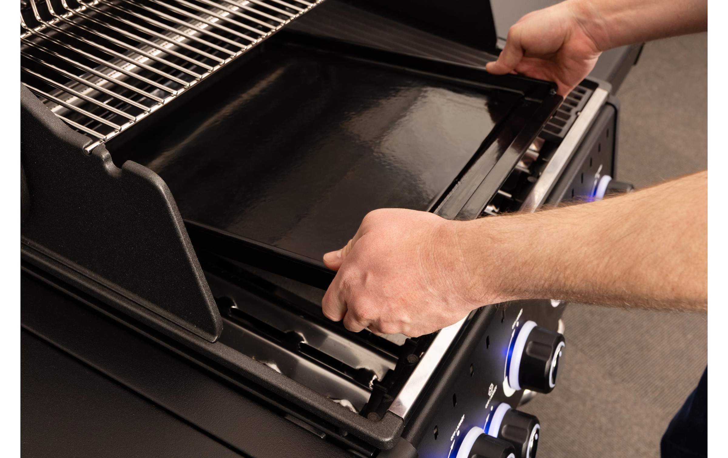 Broil King Grillplattenaufsatz »Do more – plancha Baron Crown« Gusseisen Emaillierte Plancha Platte für Baron und Crown Serie