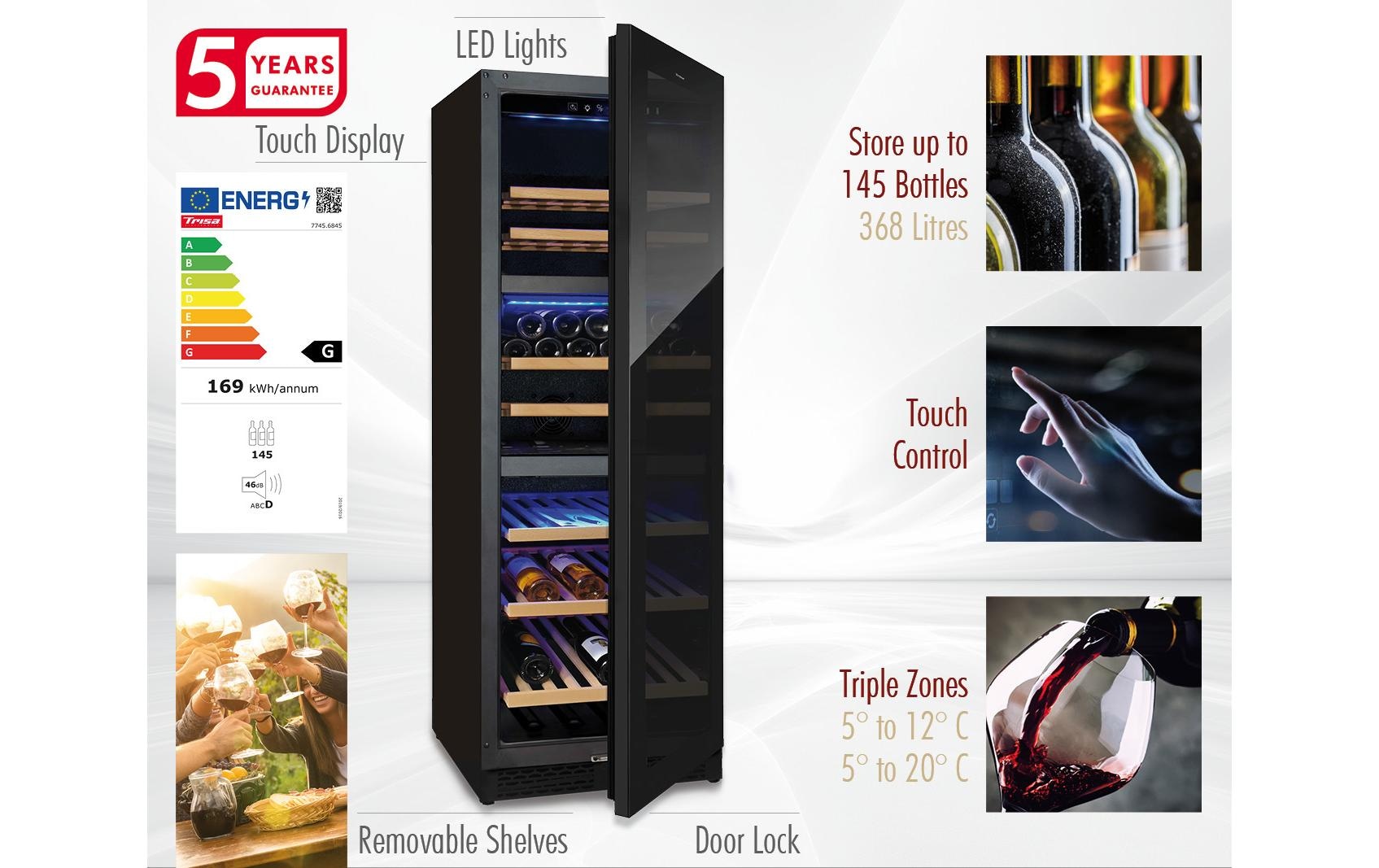 Trisa Weinkühlschrank »368ll«