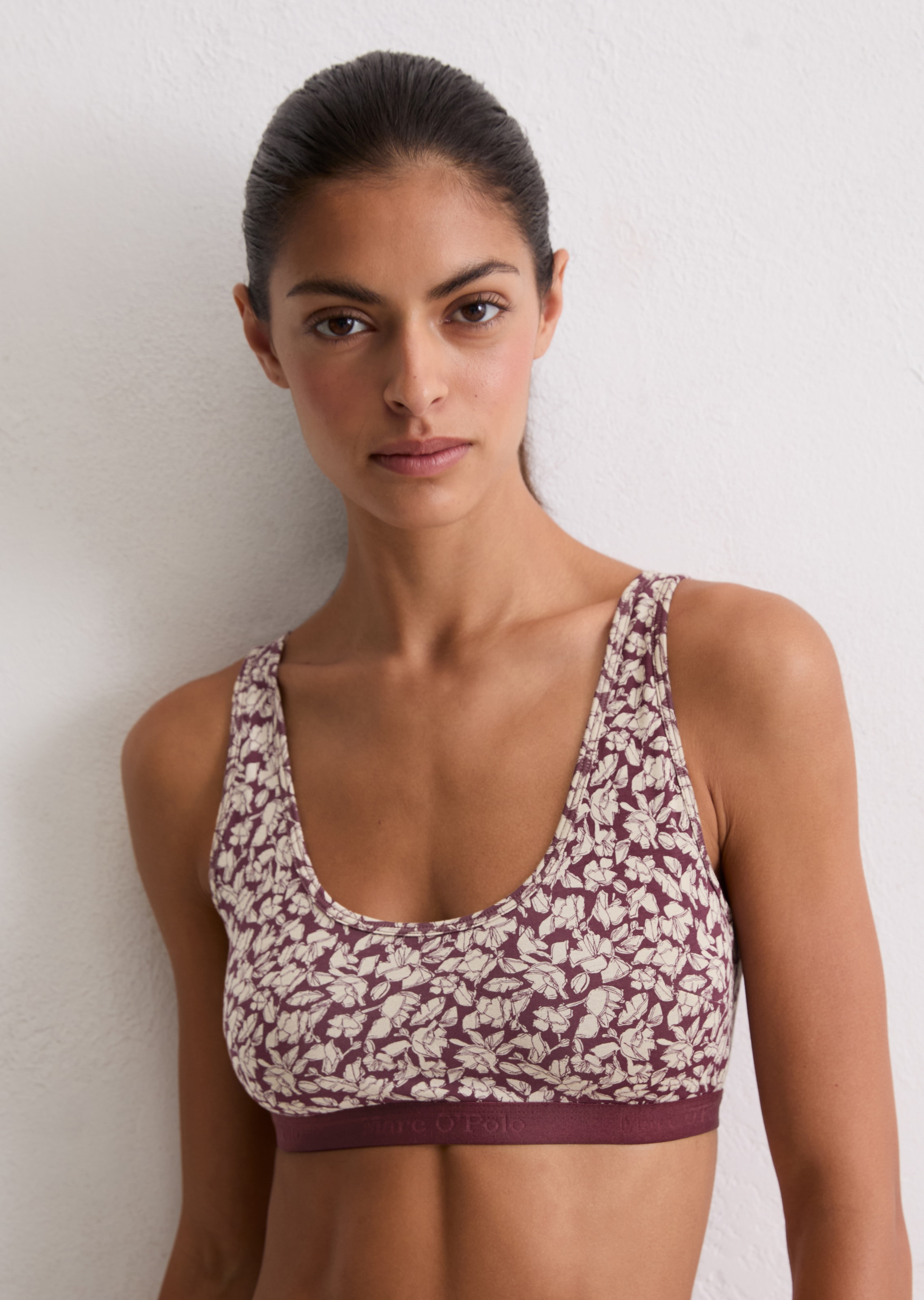 Image of Marc OPolo Bustier "Essentials" tiefer Rundhalsausschnitt, elastisches Unterbrustband