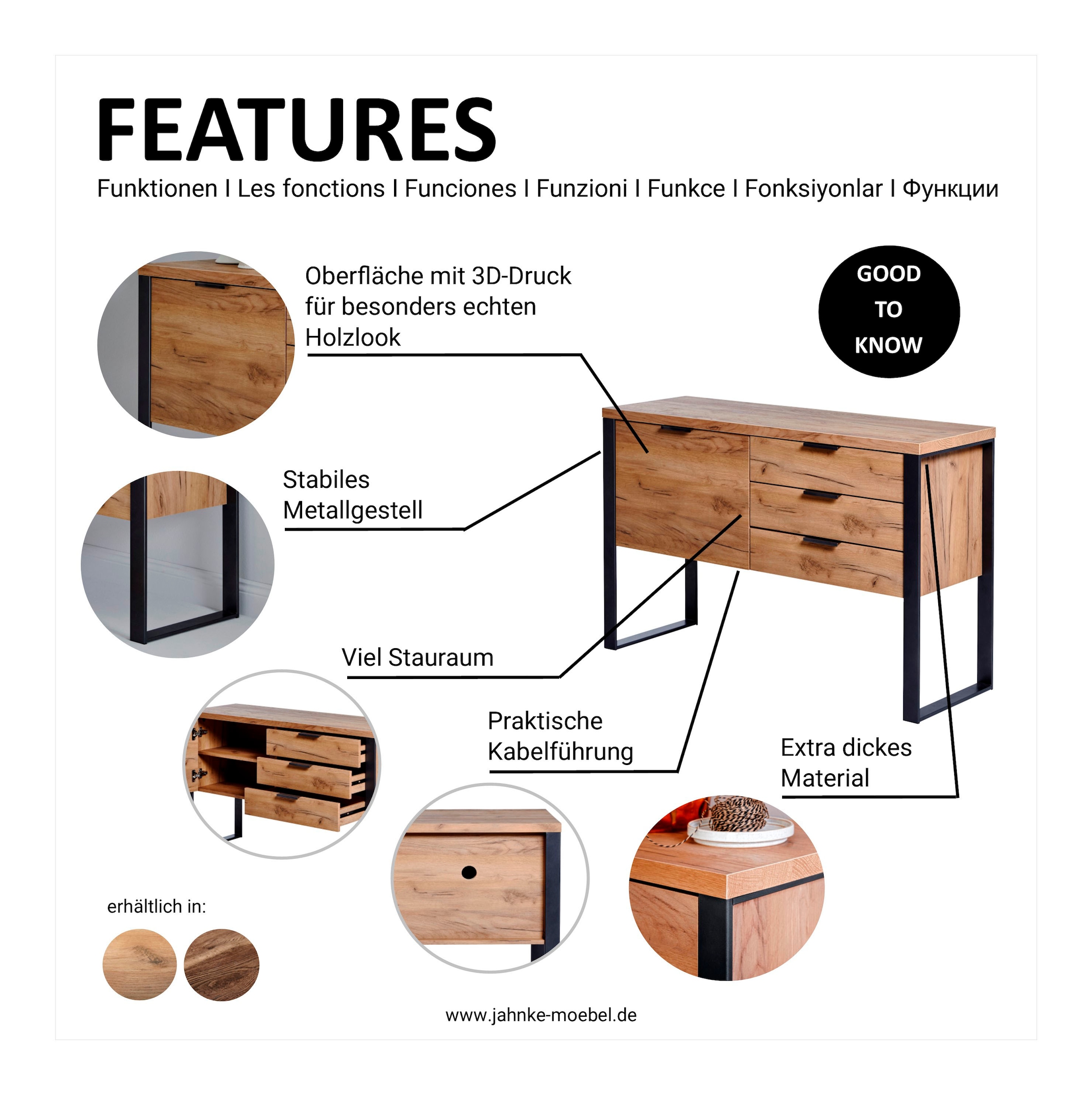 Jahnke Sideboard »LOOP« Breite ca. 119 cm