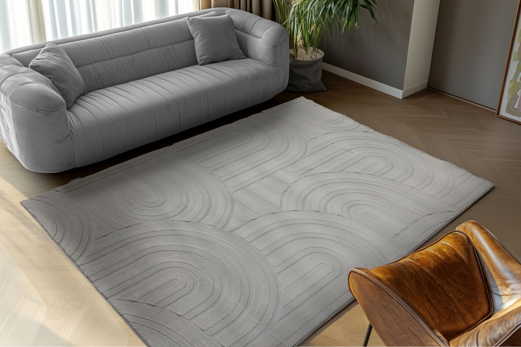 Kayoom Teppich »Cosmic 526« rechteckig 25 mm Höhe Kurzflor, Modernes Muster, Fussbodenheizungsgeeignet, Wohnzimmer