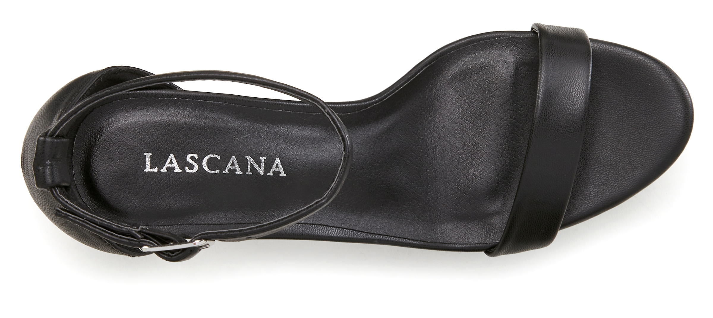 LASCANA Sandalette »Sommerschuh«, im Metallic-Look, Sandale, Sommerschuh VEGAN