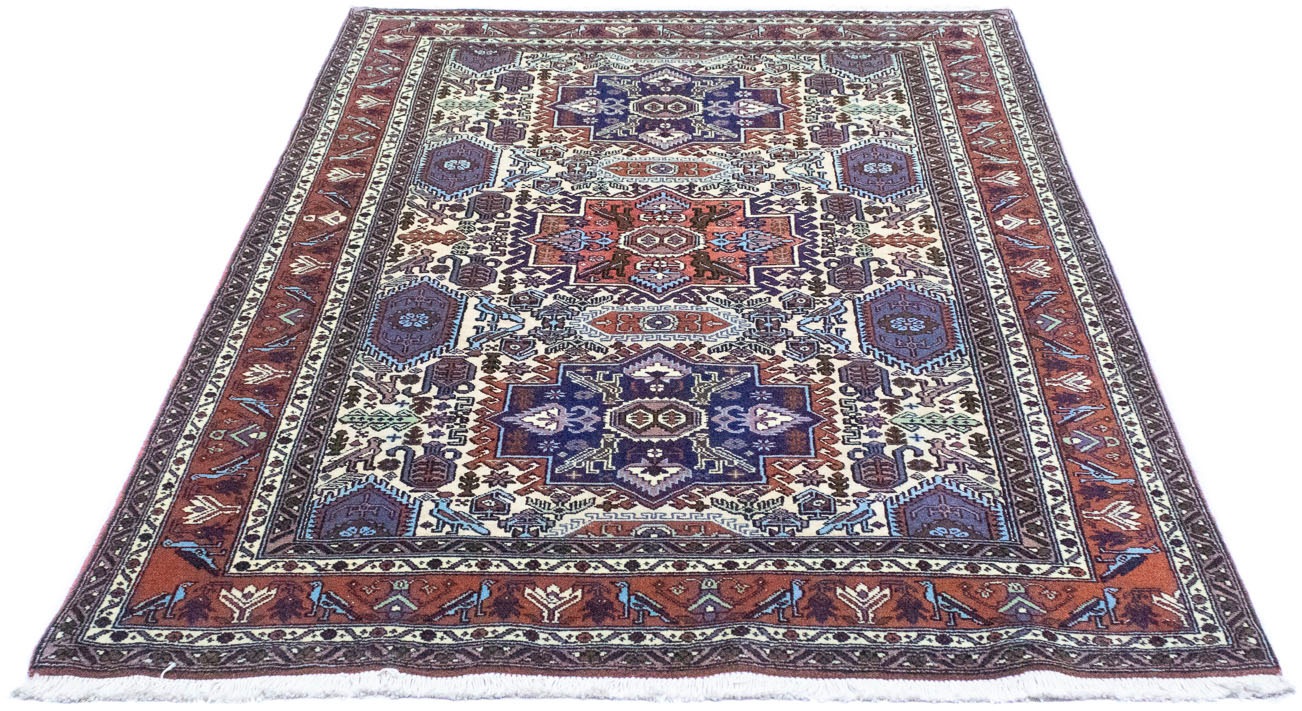 Image of morgenland Wollteppich »Ardebil Teppich handgeknüpft beige«, rechteckig, 9 mm Höhe, handgeknüpft bei Ackermann Versand Schweiz