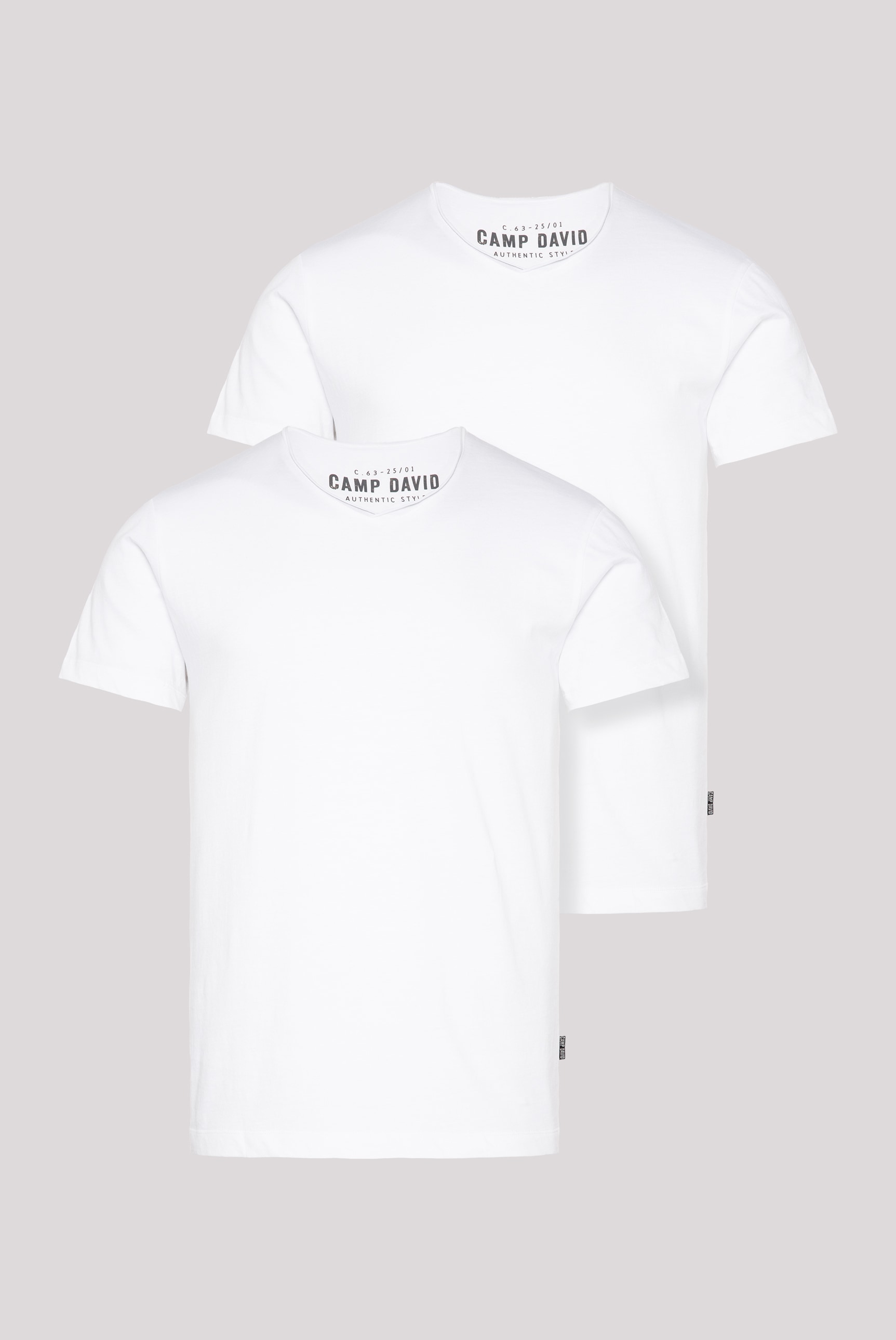 CAMP DAVID V-Shirt, (2 tlg.), im 2-er Pack