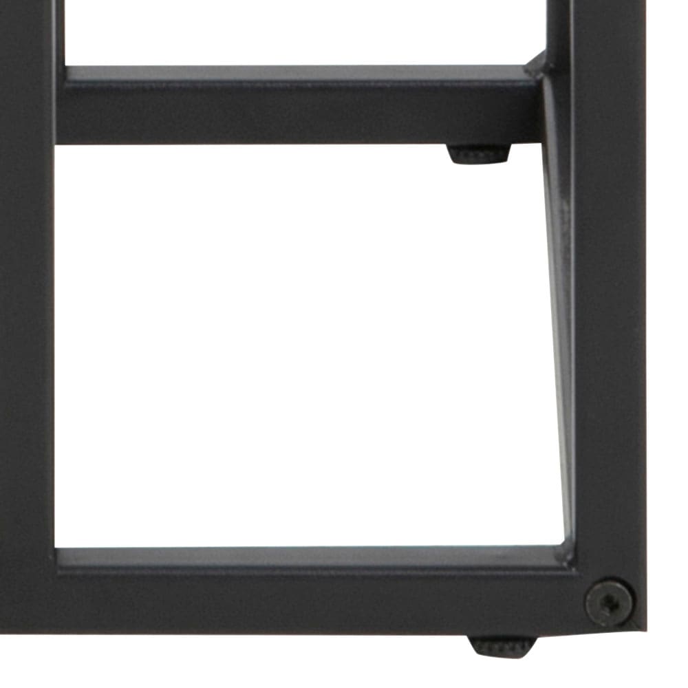 ACTONA GROUP Table d'appoint avec cadre métallique étroit en look industriel moderne, hauteur 63 cm