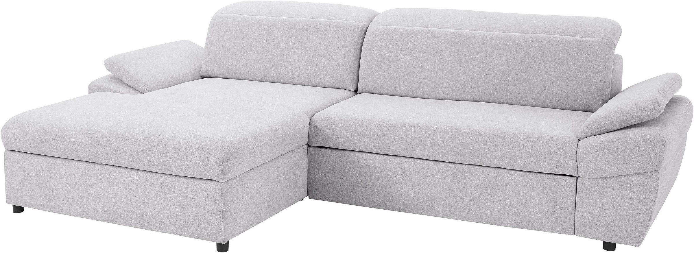 exxpo - sofa fashion Ecksofa »Kyoto, inkl. Kopfteil- und Armteilverstellung, hoher Sitzkomfort«, wahlweise mit Bettfunktion und Bettkasten, hochwertige Bezüge, L-Form