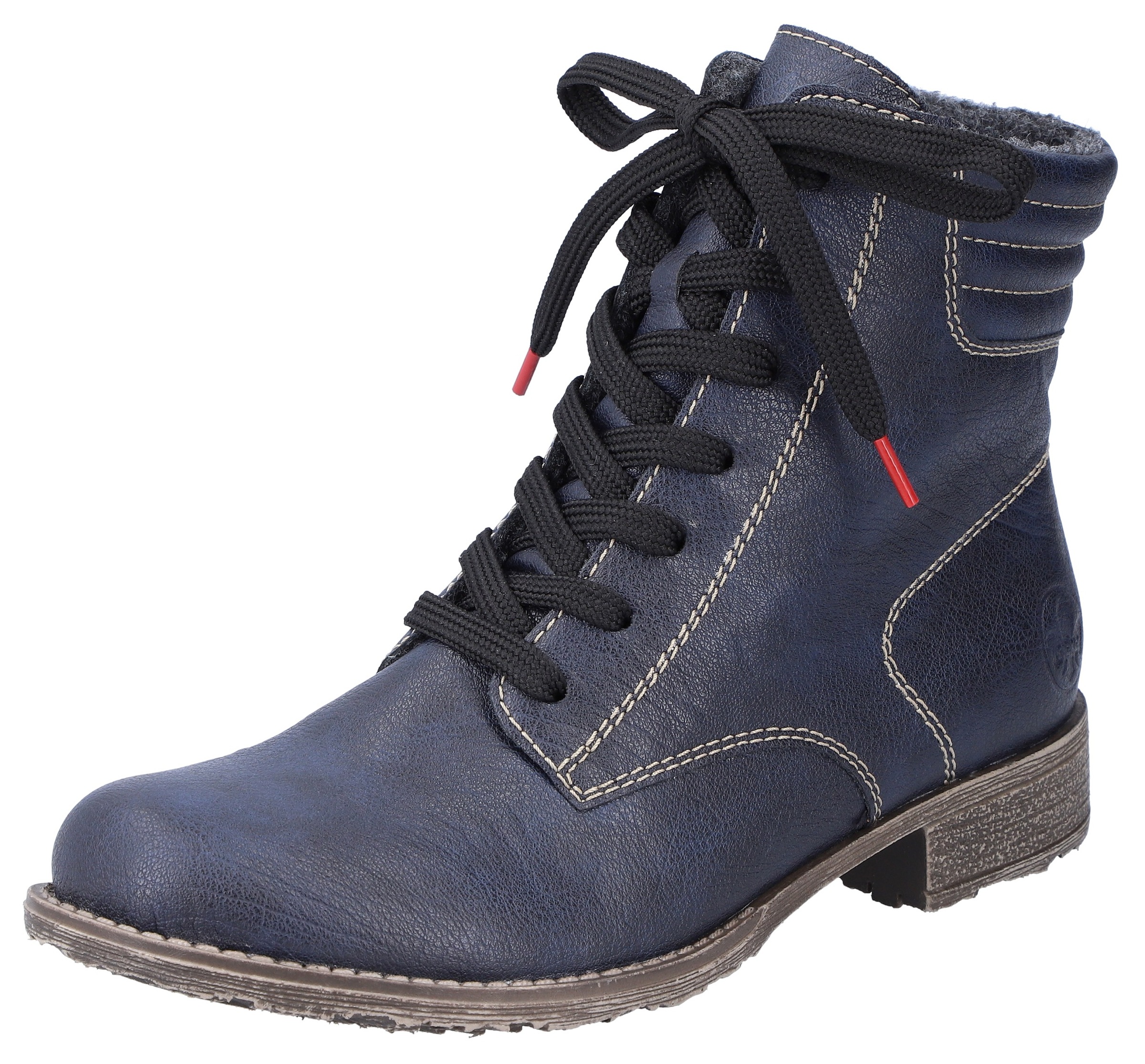 Image of Rieker Schnürstiefelette, mit gestepptem Schaftrand bei Ackermann Versand Schweiz