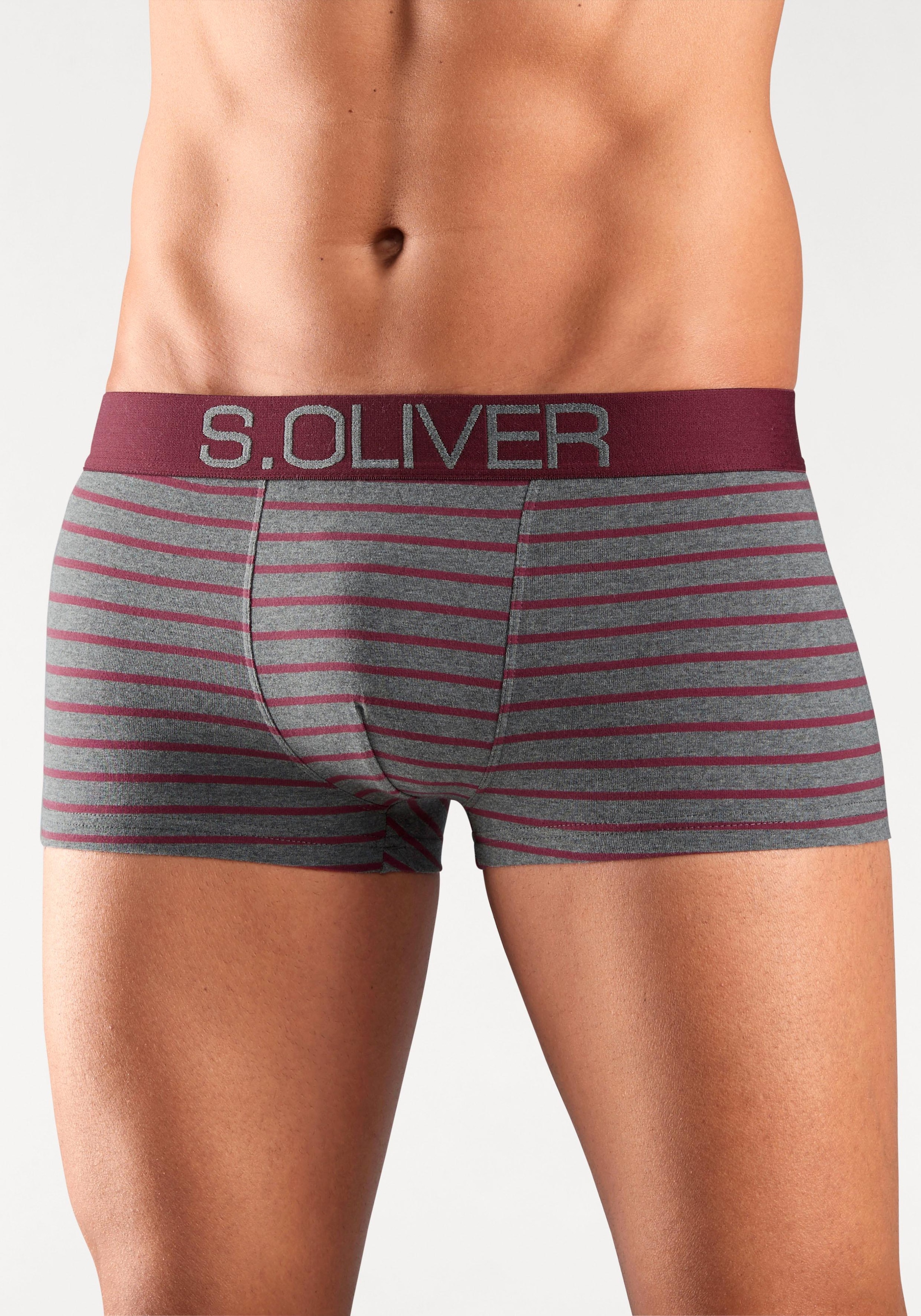 s.Oliver Boxer »Boxershorts für Herren«, (Packung, 4 St.), in Hipster-Form aus Baumwoll-Mix