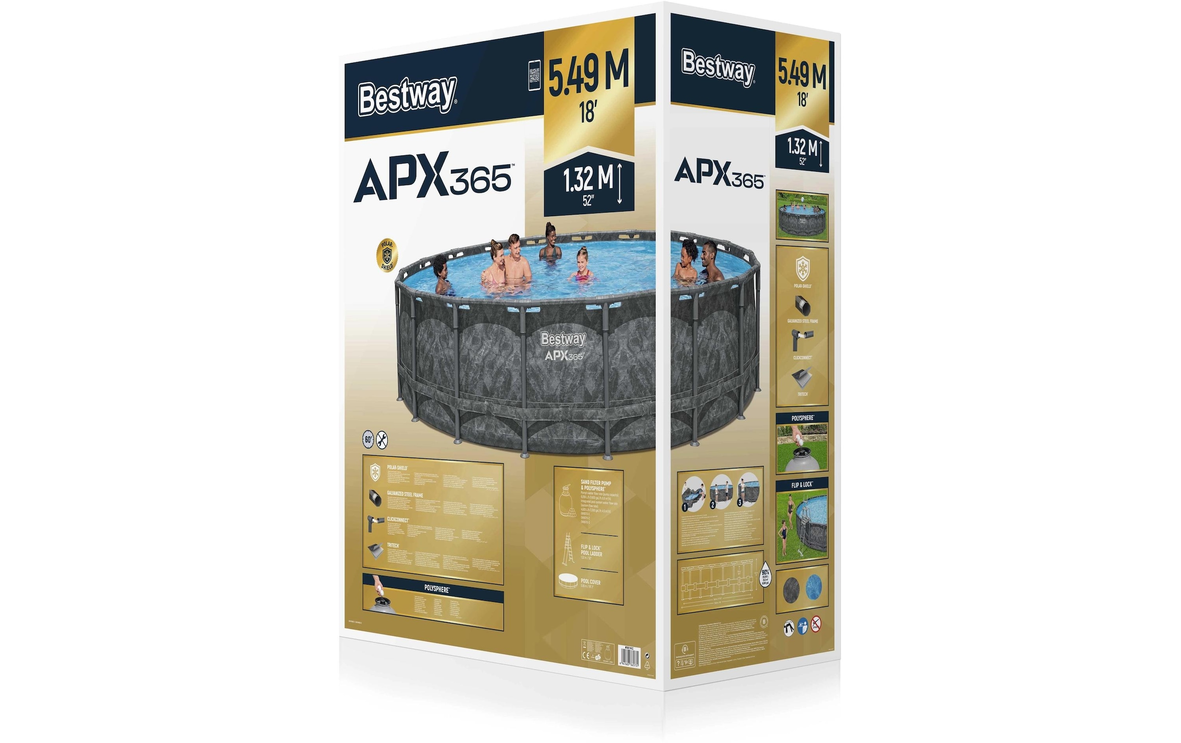 Bestway Framepool »APX360 549 x 132 cm«