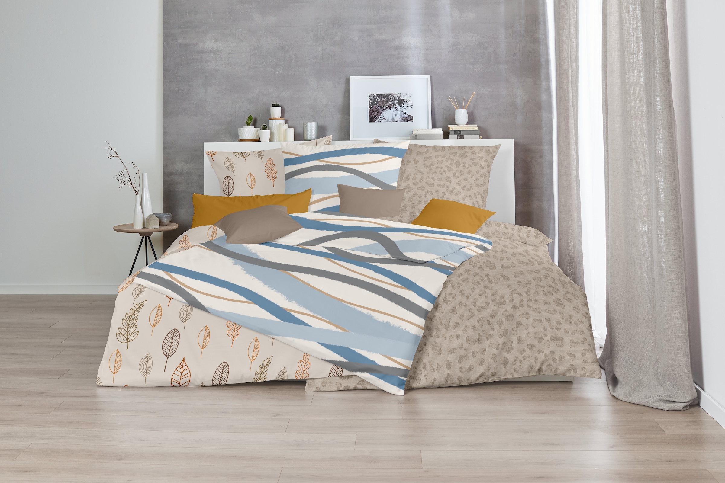 Primera Linge de lit »Biber-Bettwäsche Whips« 2 cuis tlg. mit modernen Linien