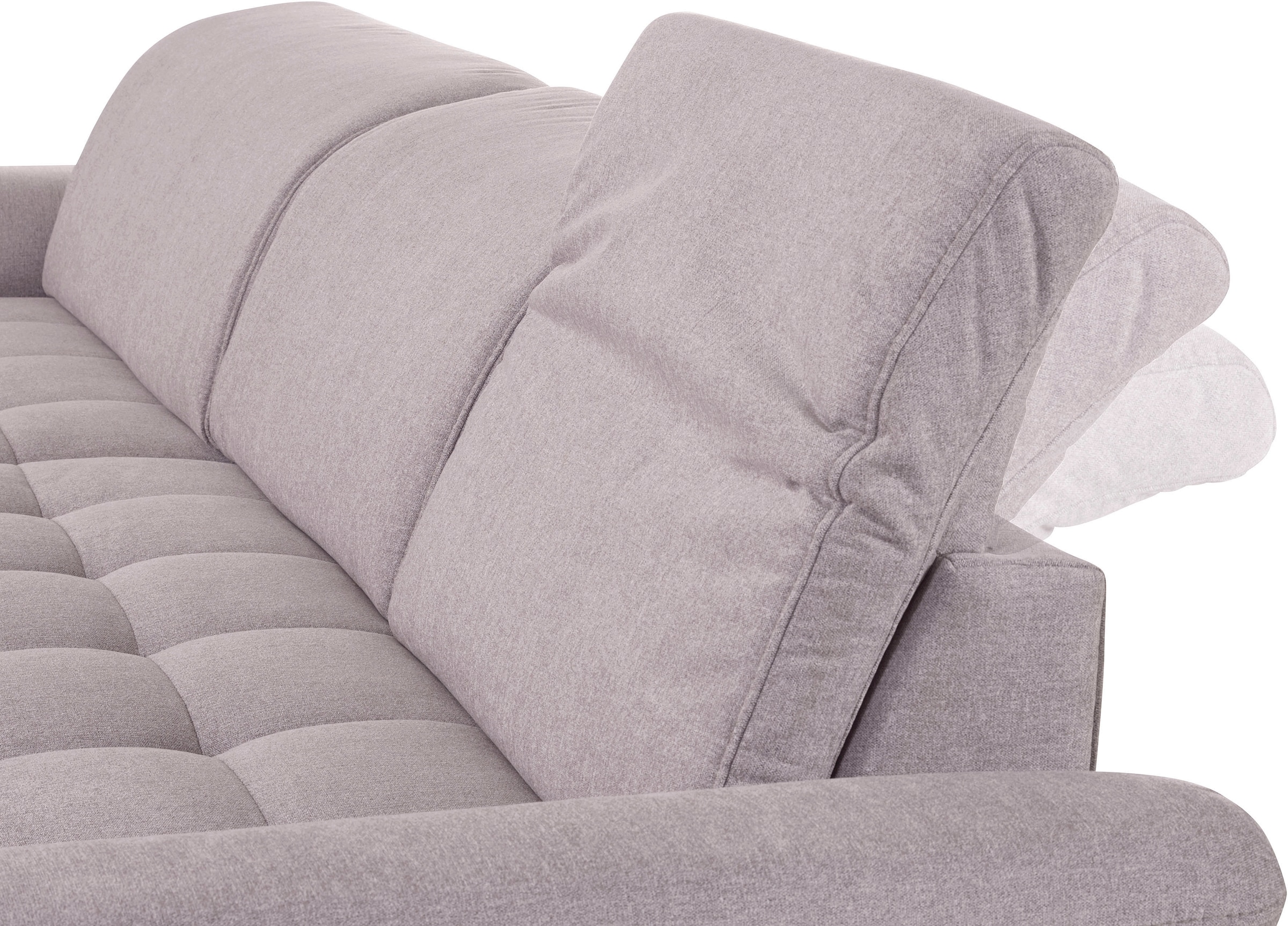 INOSIGN Ecksofa »Fresh L-Form«, Federkern, wahlweise Kopfteilverstellung und motorischer Vorziehsitz