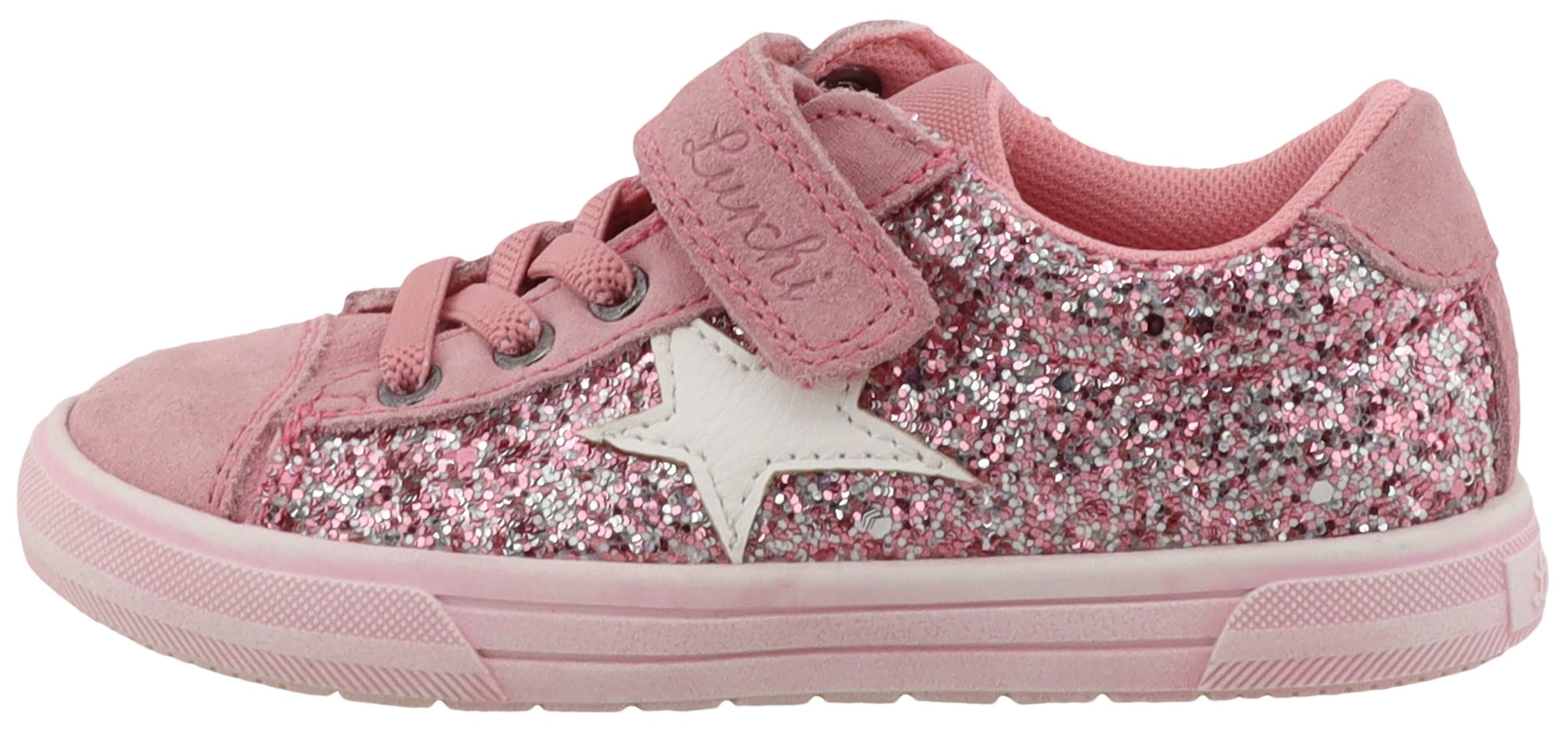 Lurchi Sneakers »Bine«  Chaussure à scratch avec paillettes, gabarit de taille à télécharger