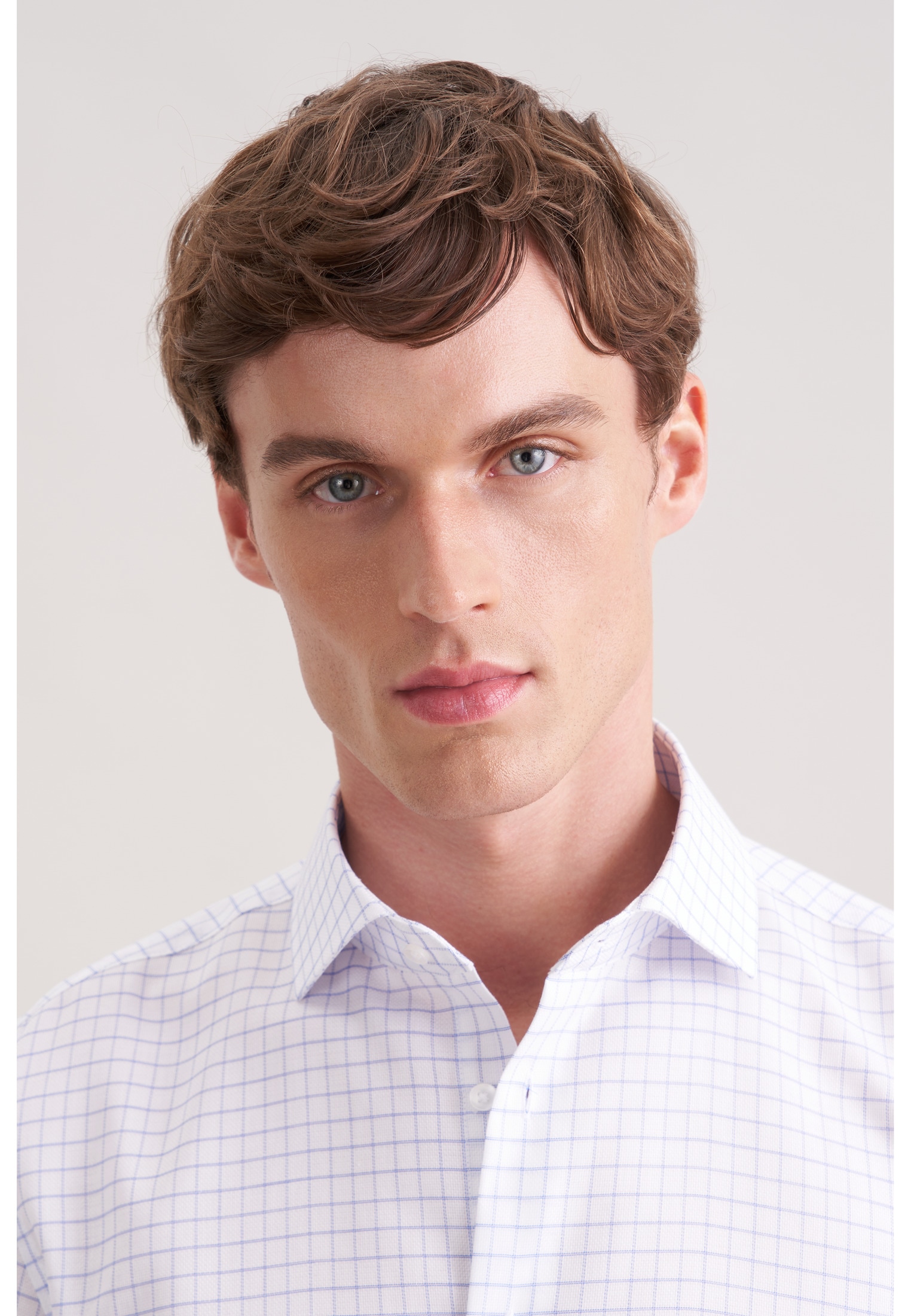 seidensticker Chemise d'affaires »Schwarze Rose« Slim 1/1 Kentkragen Karo