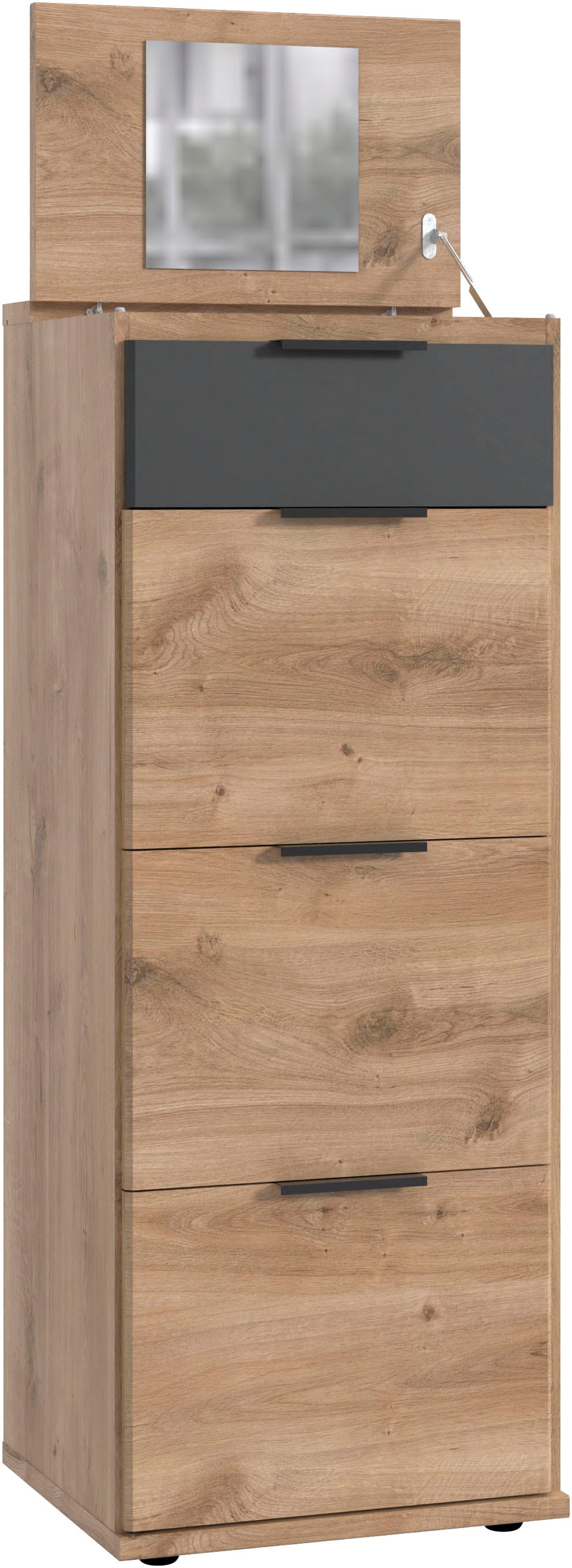 Image of Wimex Hochkommode "Texel in der Breite 46cm, bestehend aus 4 Schubladen" Schubkastenschienen aus Metall