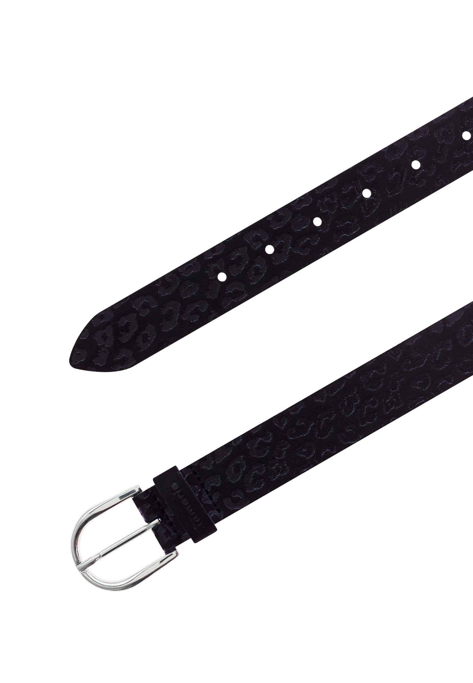 Tamaris Ceinture en cuir impression scintillante design animal