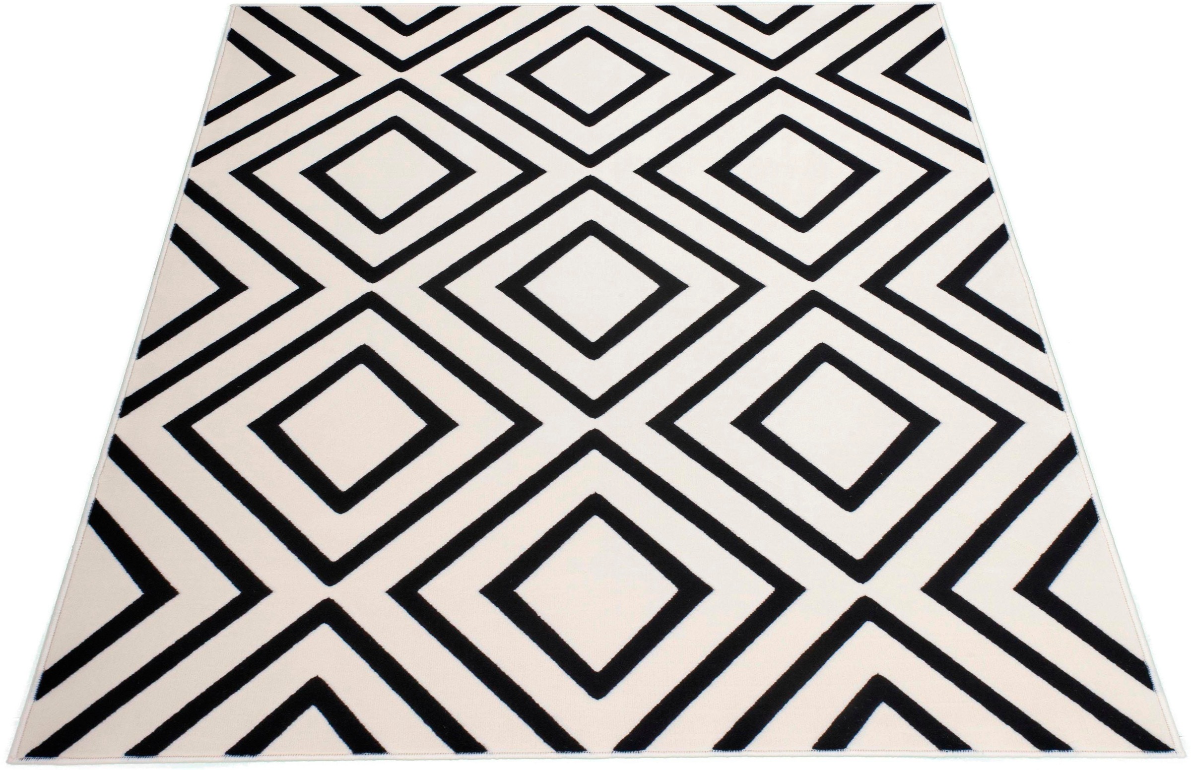 Image of andas Teppich »Amas«, rechteckig, 10 mm Höhe, flacher Teppich, weich Wohnzimmer Schlafzimmer Esszimmer bei Ackermann Versand Schweiz