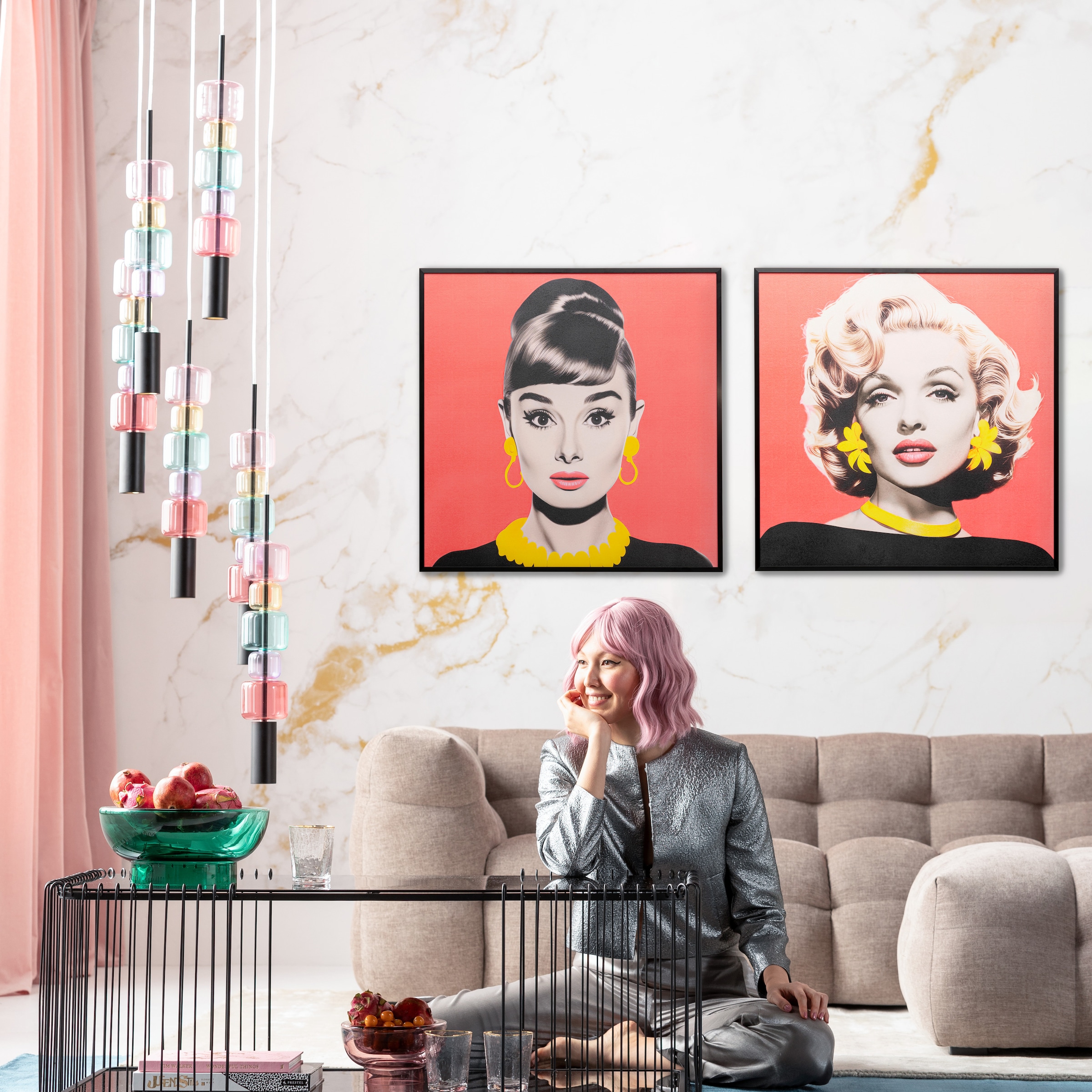 Kare Design Bild mit Rahmen »Gerahmtes Bild Diva 60x60cm« 1,  verschiedene Motive